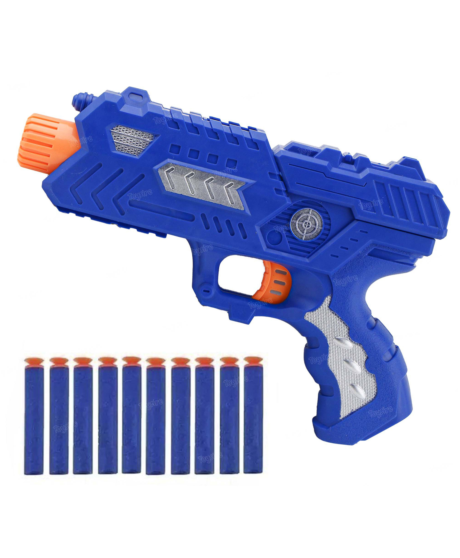 Toysire Manual Soft Suction Bullet Gun Toy with 10 Safe Soft Foam Bullets Fun Target Shooting Battle Fight Game for Kids-image-15