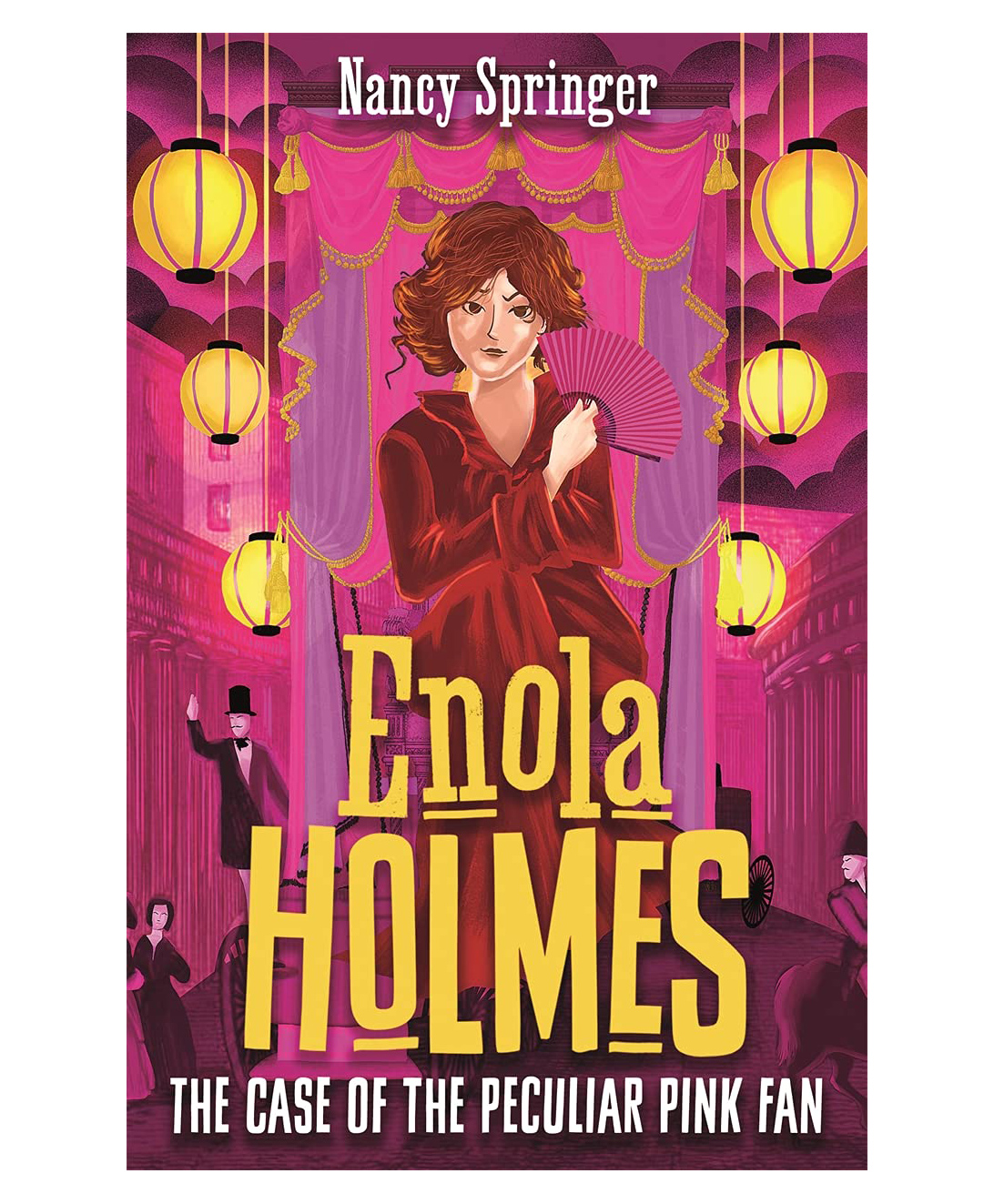 Enola Holmes 4 The Case Of The Peculiar Pink Fan Story Book By Nancy Springer - English-image-10