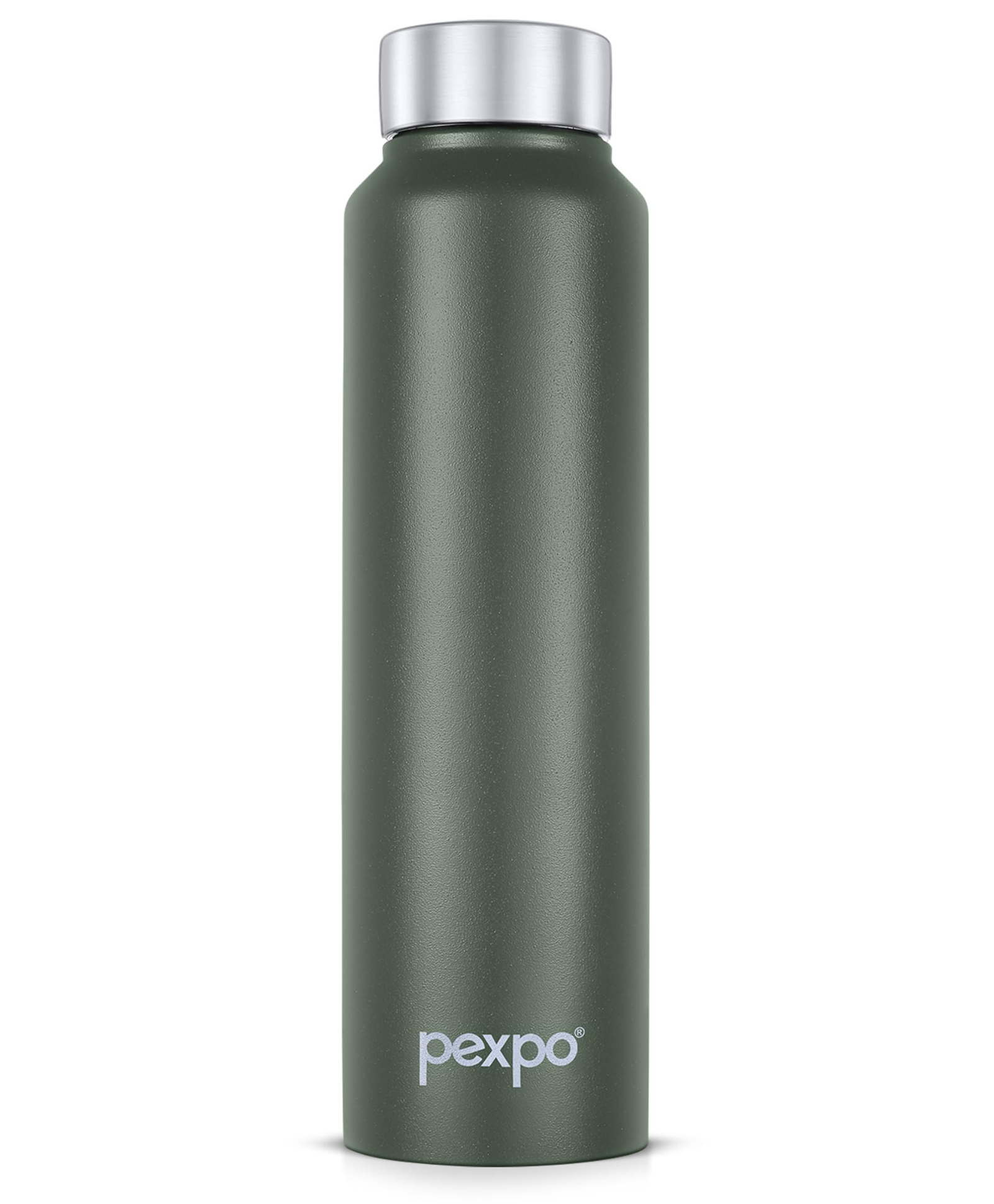 go24 Pexpo Chromo Stainless Steel Sports/Fridge Water Bottle 1 Litre, Military Green | Eco friendly | BPA Free | Water Bottle for Office, Gym, School, Yoga, Trekking, Men, Women and Kids-picture-24