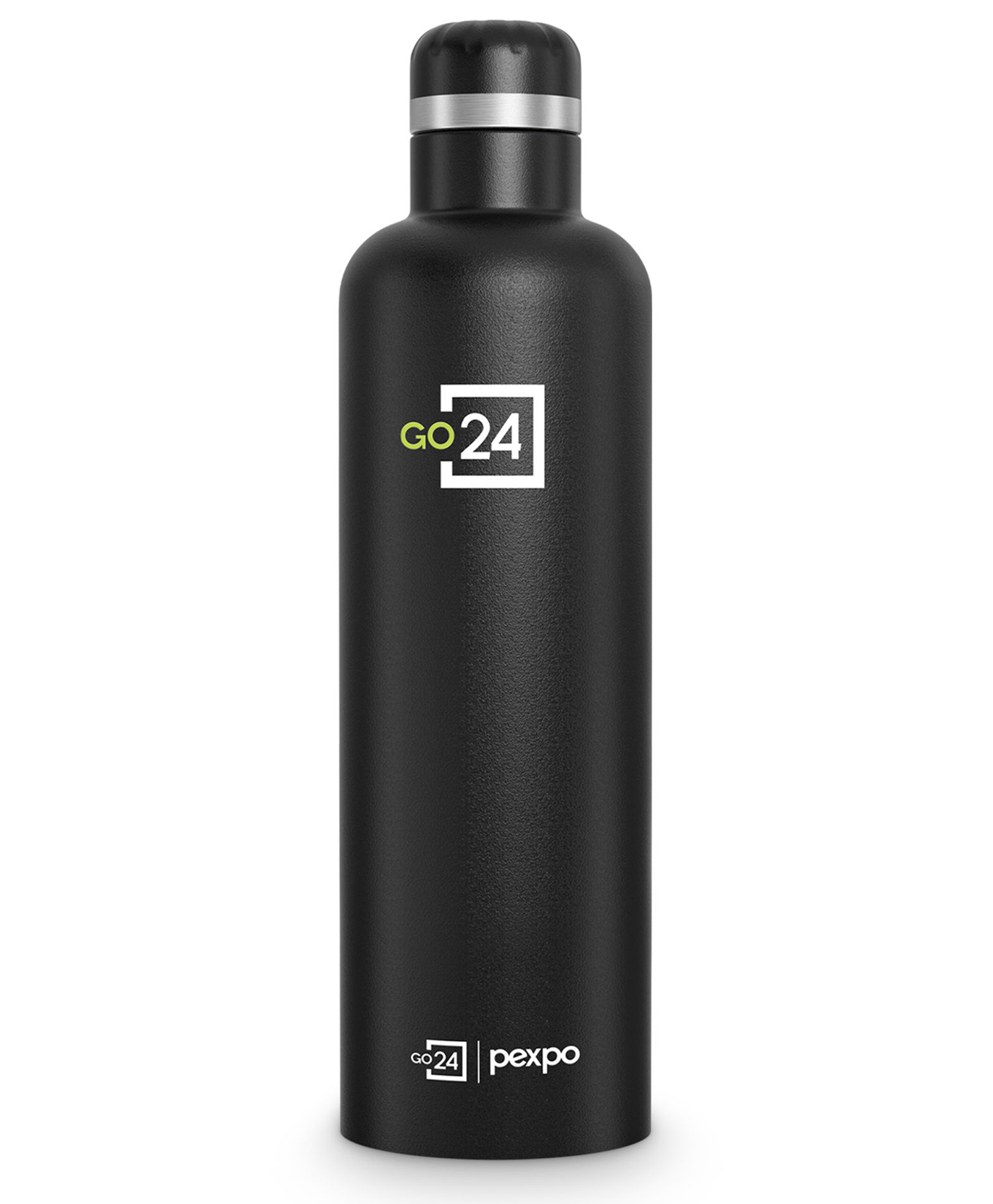 go24 Pexpo Stainless Steel Hot and Cold Vacuum Insulated ISI Certified Flask,750 ml, Knight Black, Set of 1, Oreo | Double Wall Flask | BPA Free | Office | School | Home | Hiking | Gym-picture-20