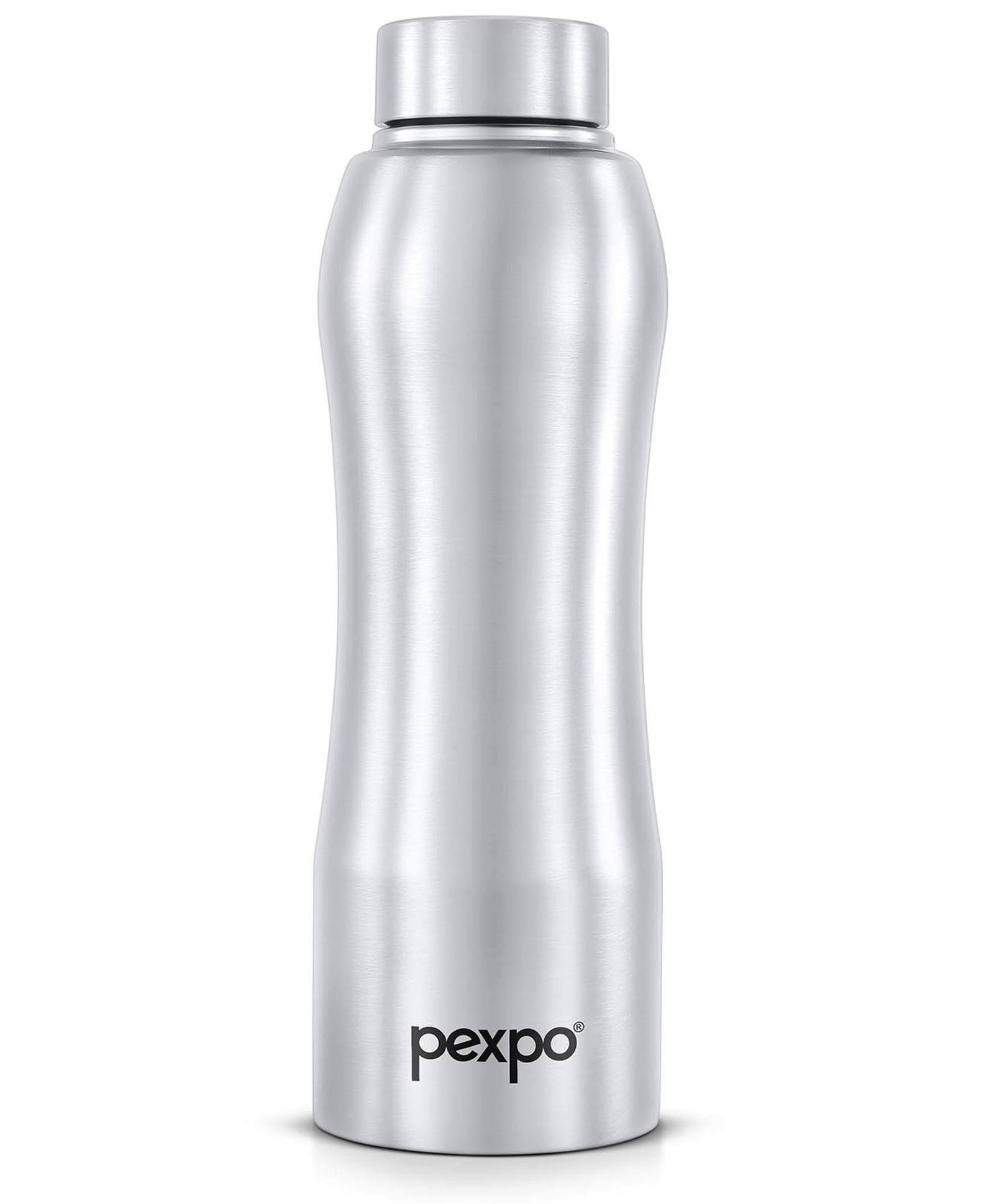 go24 Pexpo Bistro Stainless Steel Fridge Cooling/Sports Water Bottle 1 Litre, Silver | Steel Cap Single Walled | Easy Grip | Leakproof Water Bottle for Home, Office, Gym, School, Yoga, Hike, Men,Women&Kids-picture-28