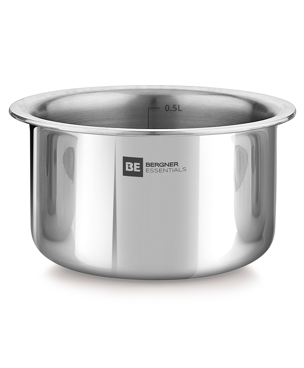 Bergner BE Bergner Essentials Tri-Ply Stainless Steel Junior 11 cm (700 ml) Tope/Patila/Topia, Even Heat Distribution, Consumes Less Oil, Easy to Clean, Induction Bottom & Gas Ready, 5-Year Warranty-picture-21