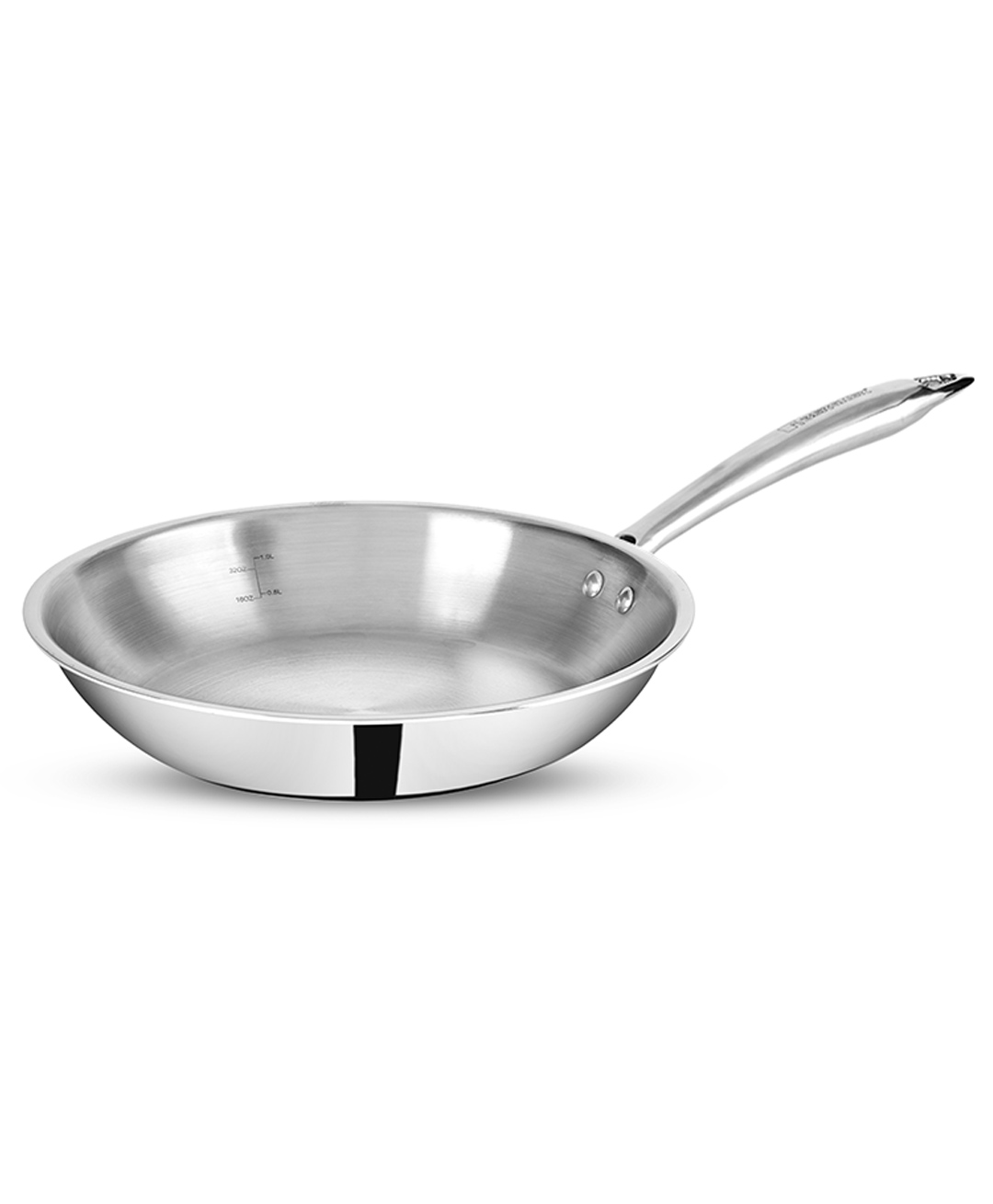Bergner Argent Junior Chef Triply Stainless Steel 18 cm Fryapn, 0.8 Litre Frying Pan, Sturdy & Durable, Mirror Finish, Easy To Clean, Induction Base & Gas Ready, Silver, 5-Year Warranty-image-5