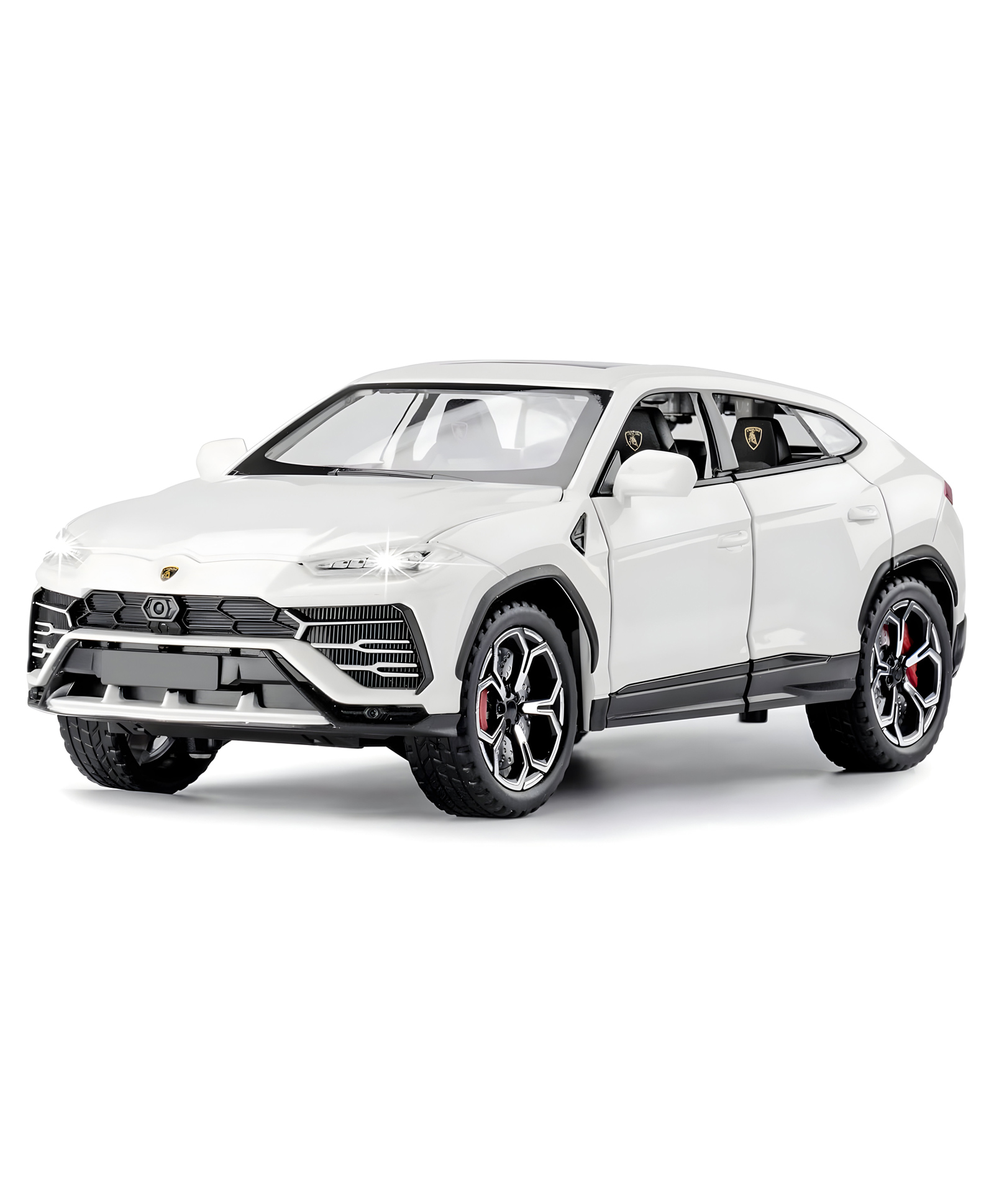 Negocio 1:24 Lambo Urus Car Model, Diecast Pull Back Car Toy Car, Doors Open, Light and Sound, Boys Toys Kids Adults Gifts- Pack of 1 - Color May Vary-image-9