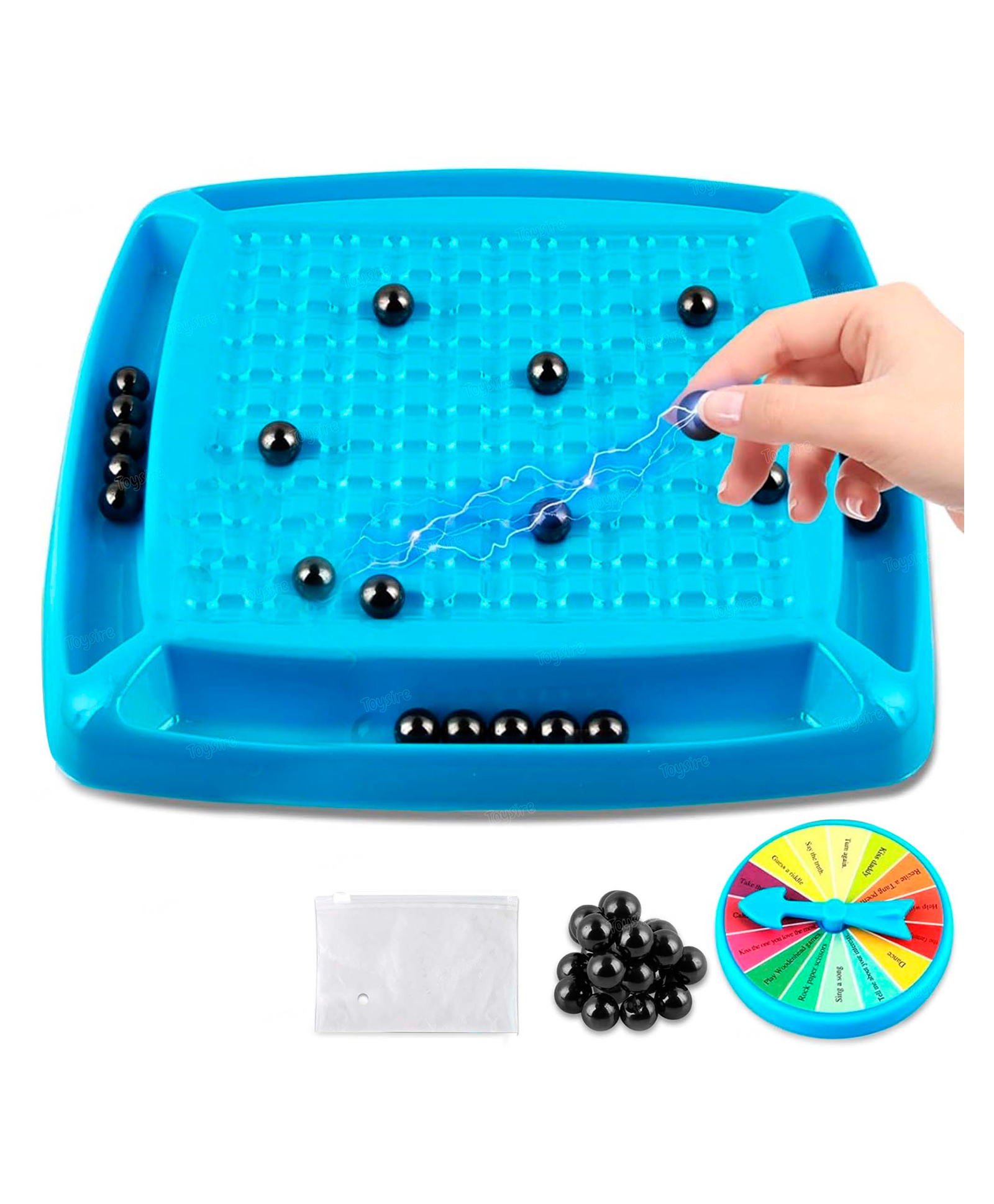 fiddlerz Toysire Magnetic Games for Kids 20 Magnets Balls with 1 Board and Task Wheel Square Chess Board Game Educational Challenging & Fun Toy for Boys and Girls-picture-25