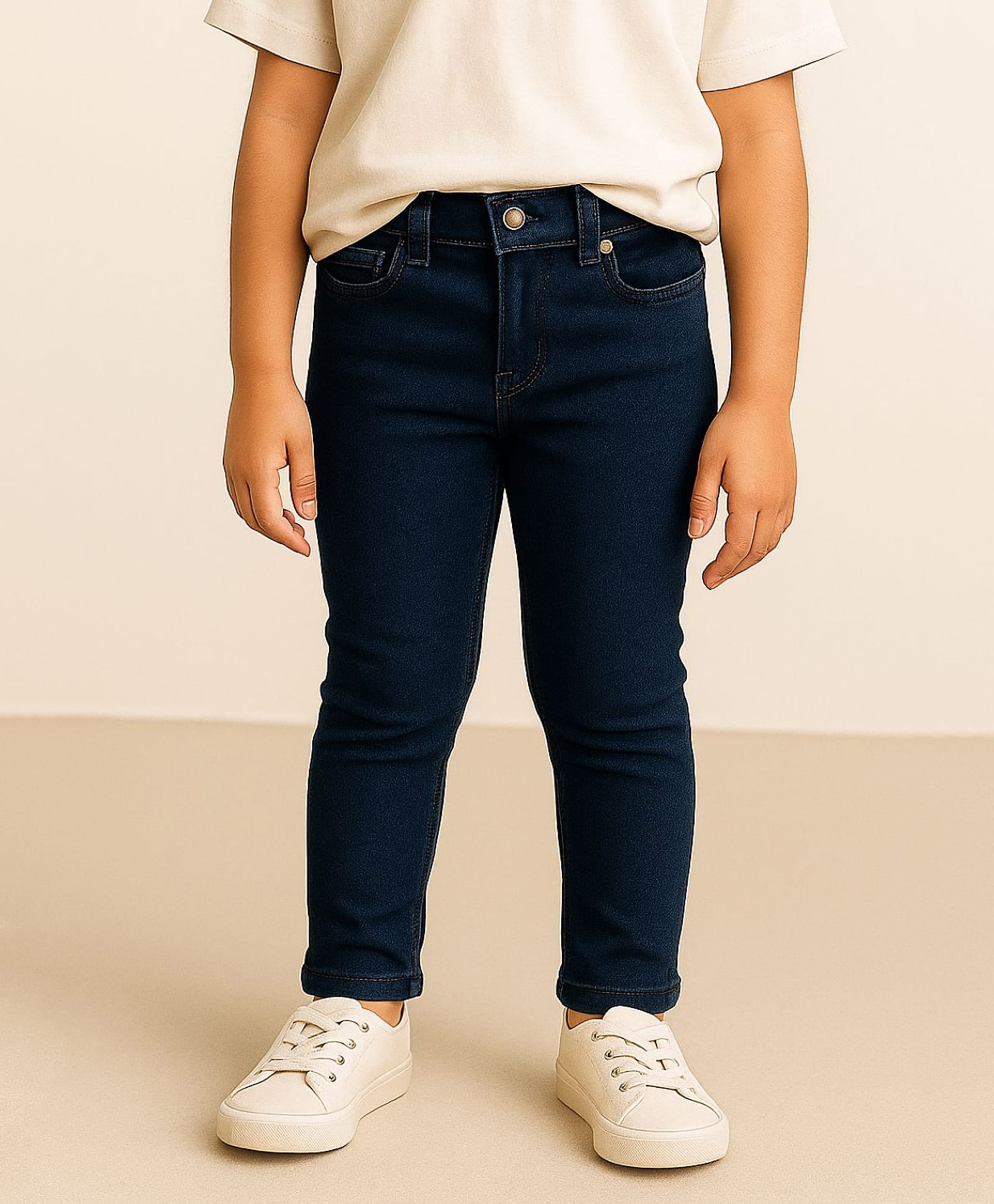 Tales & Stories Denim Slim Fit Solid Jeans - Blue-picture-23