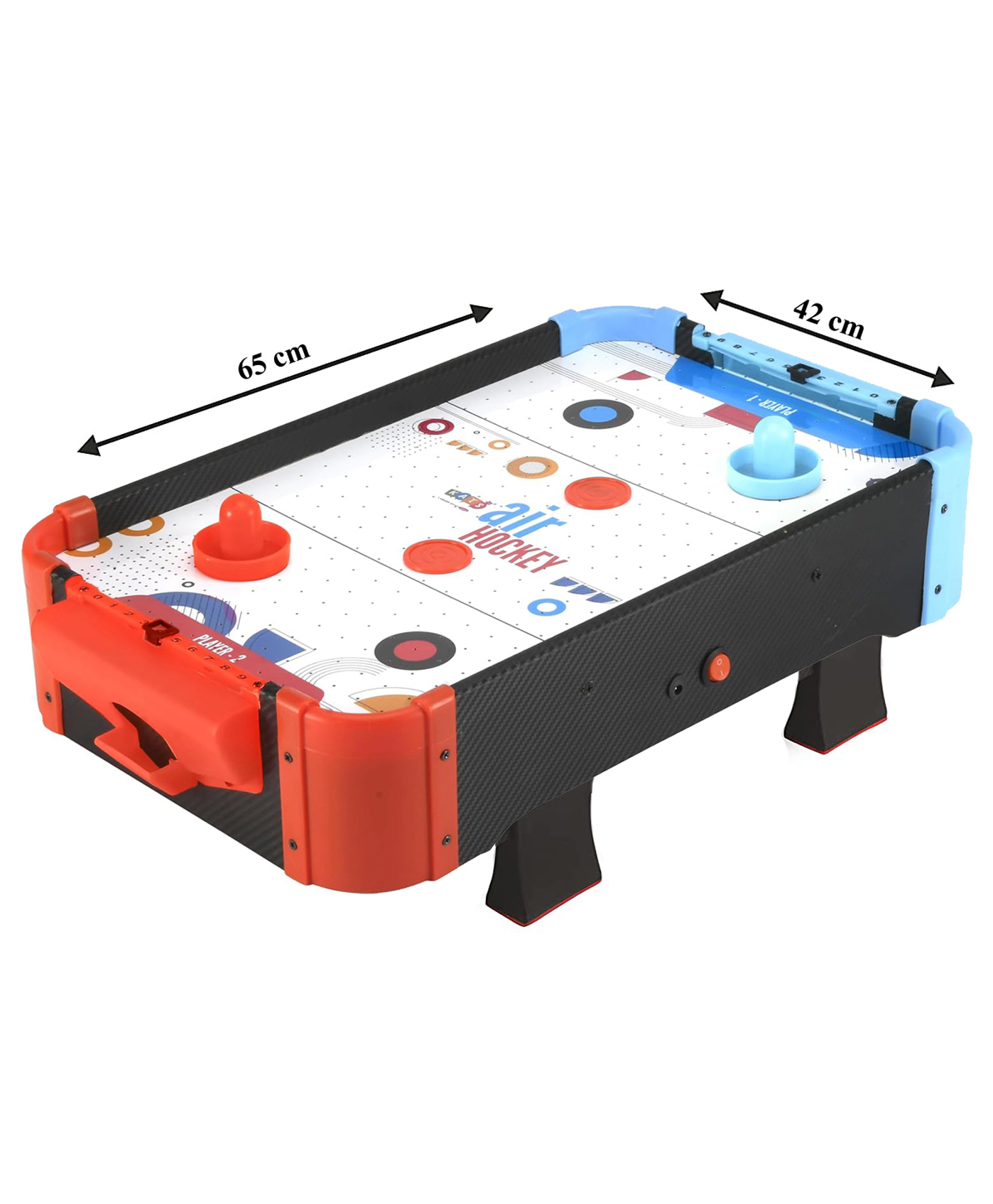 Fantasy India Air Hockey Game Air Hockey Table Ice Hockey Game 220V Electric Wall Adapter Powered Indoor Game (67cm X 42cm X 10.5cm)-picture-13