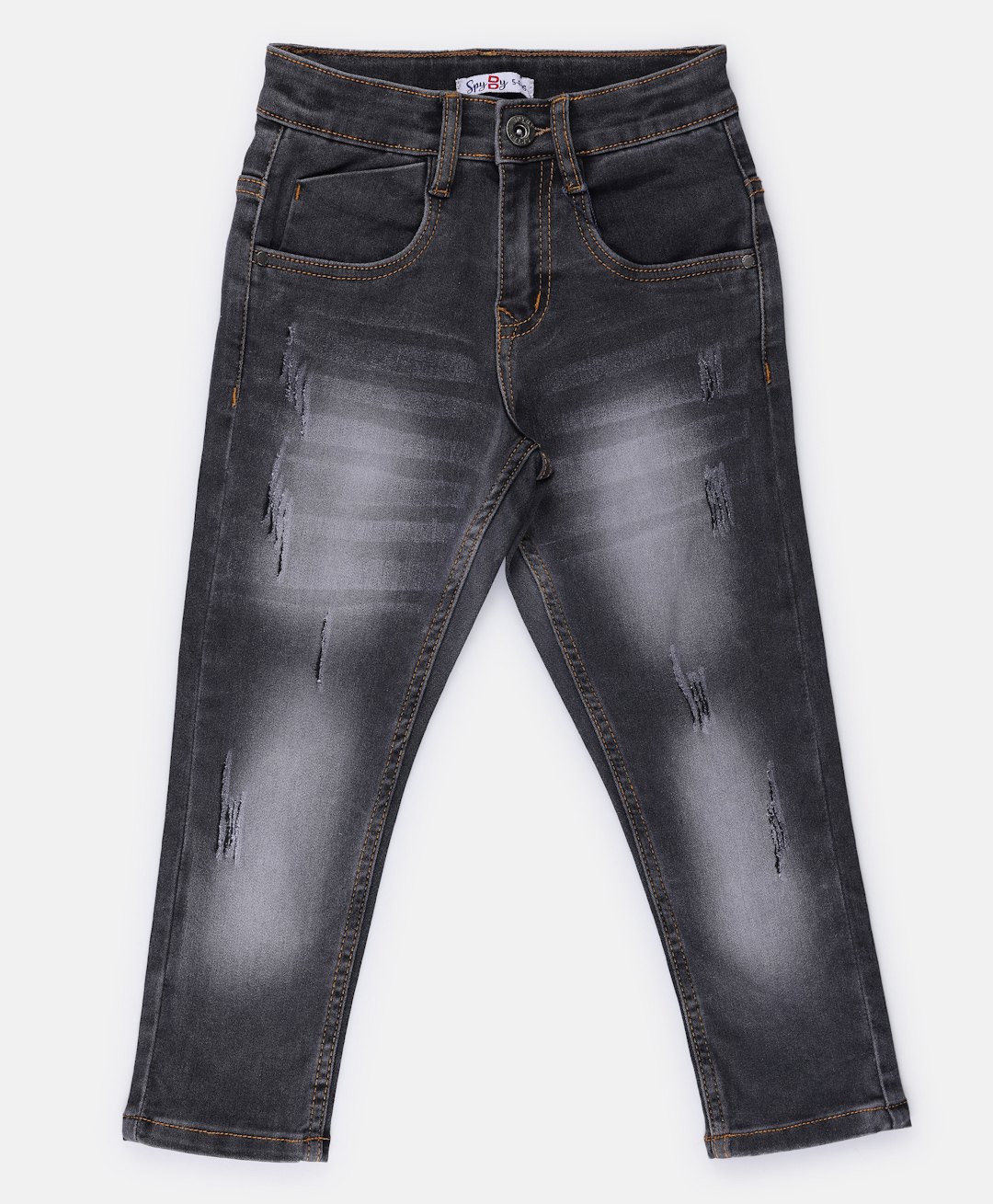 SpyBy Denim Solid Jeans - Grey Color-picture-10