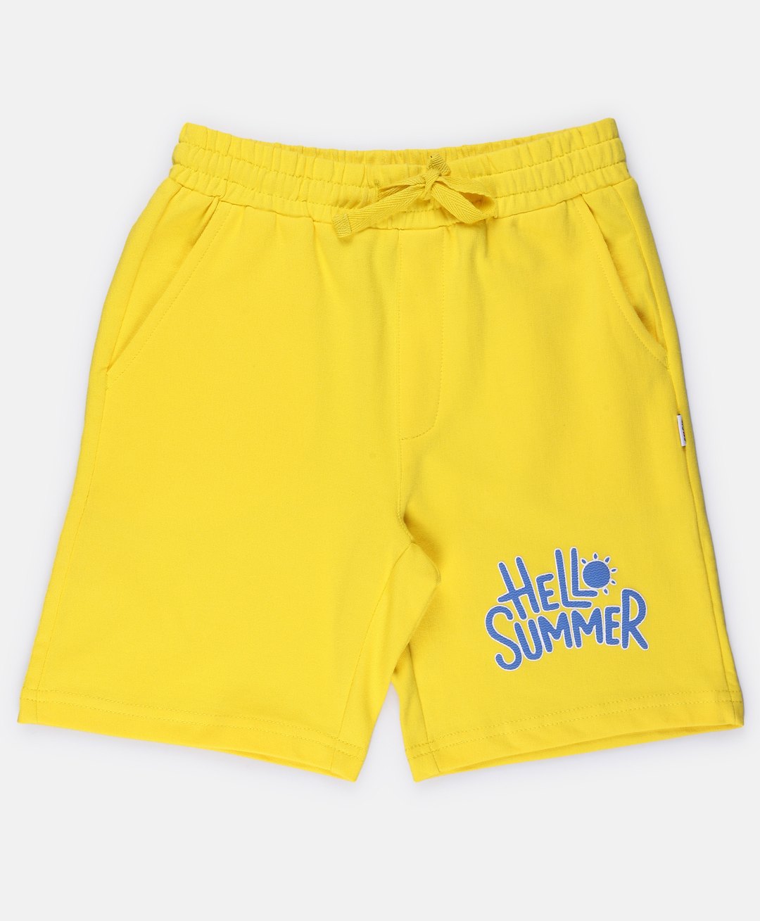 SpyBy Hello Summer Text Printed Shorts - Yellow-picture-24