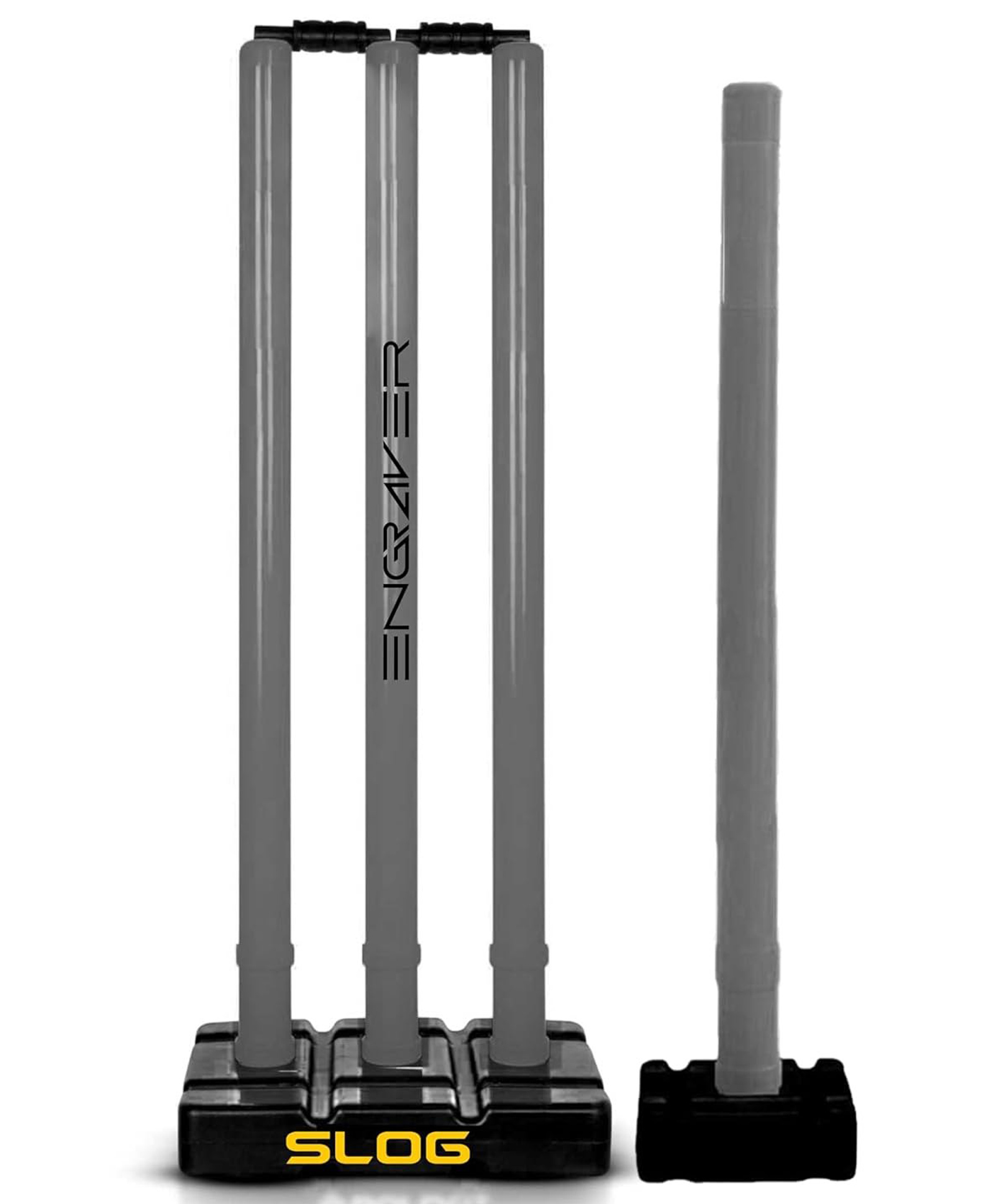 Jaspo Slog Engraver Premium Plastic Stumps Set for All Ages- Ideal for Boys, Girls, and Adults- Durable and Fun Cricket wicket set-image-45