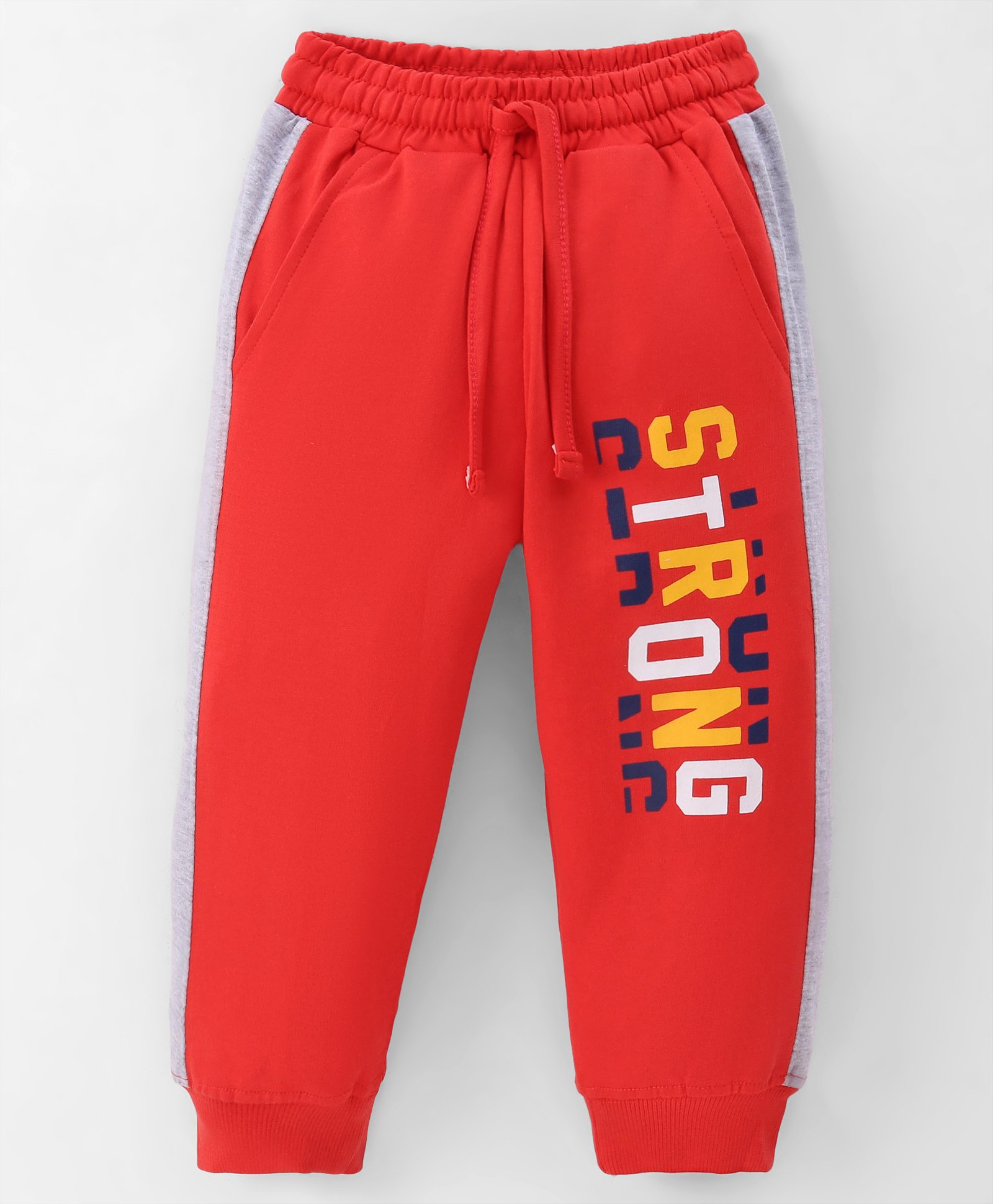 Taeko Looper Knit Full Length Lounge Pant with Text Print - Red-picture-15