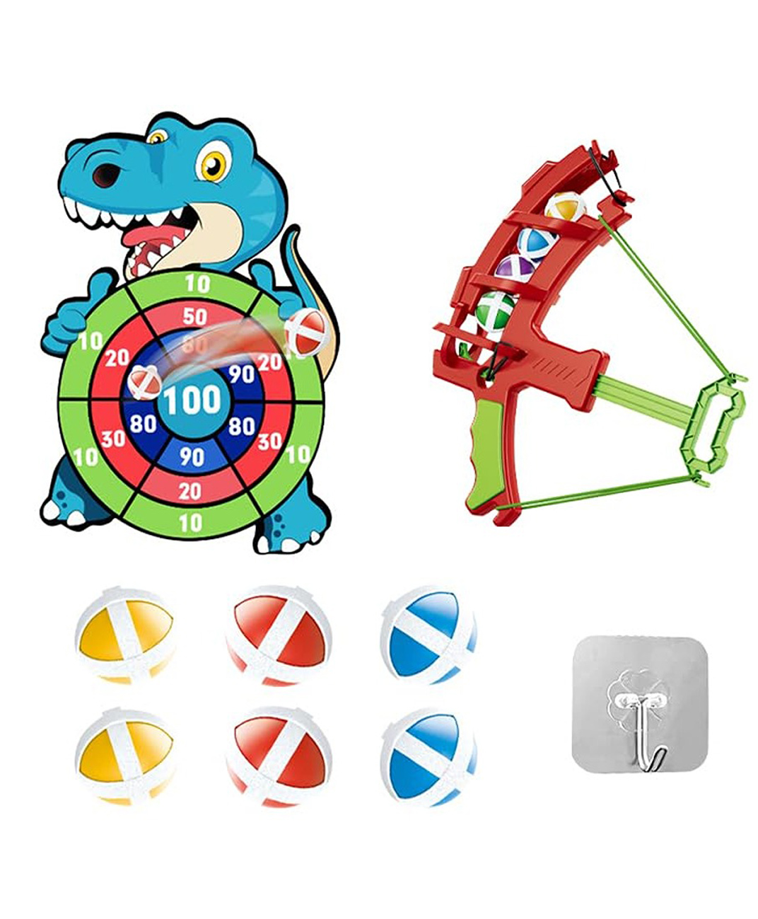 Happy Hues Dinosaur Toy gun- Foam Bullet Blaster-Dart Target Games for kids- Indoor Toys for Kids- Gifting Toys- Random Colour-picture-26
