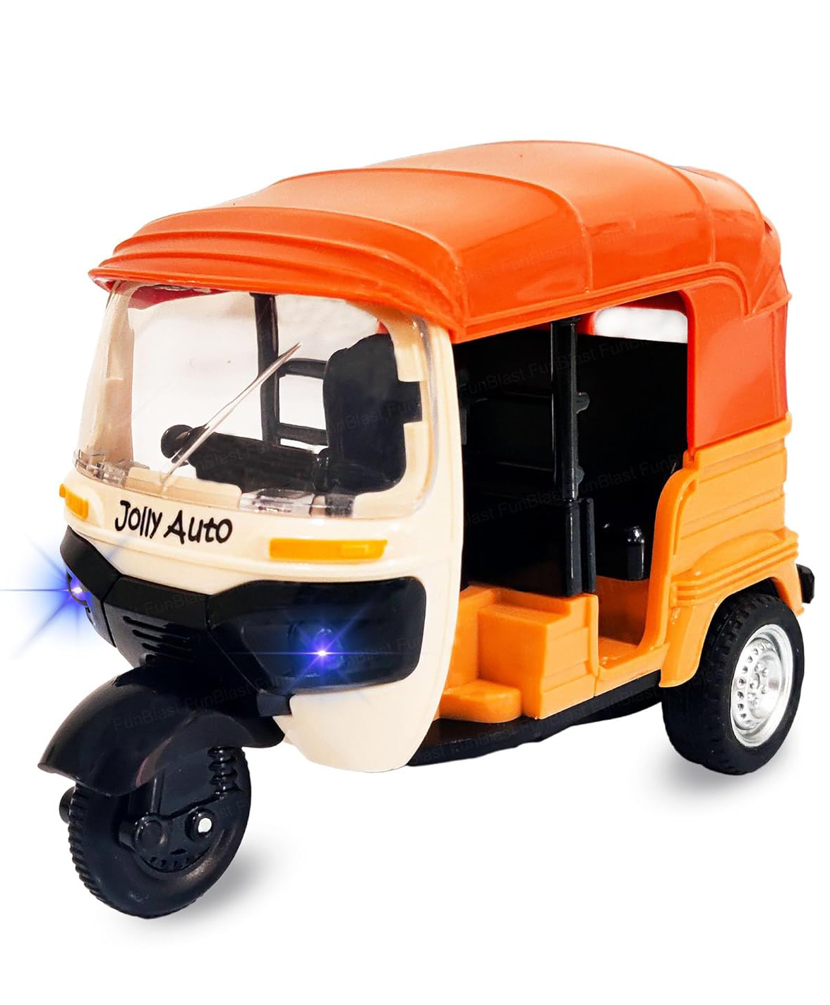 Bunie Friction Power Auto Rickshaw Toy  1 Pc Color May Vary-image-35
