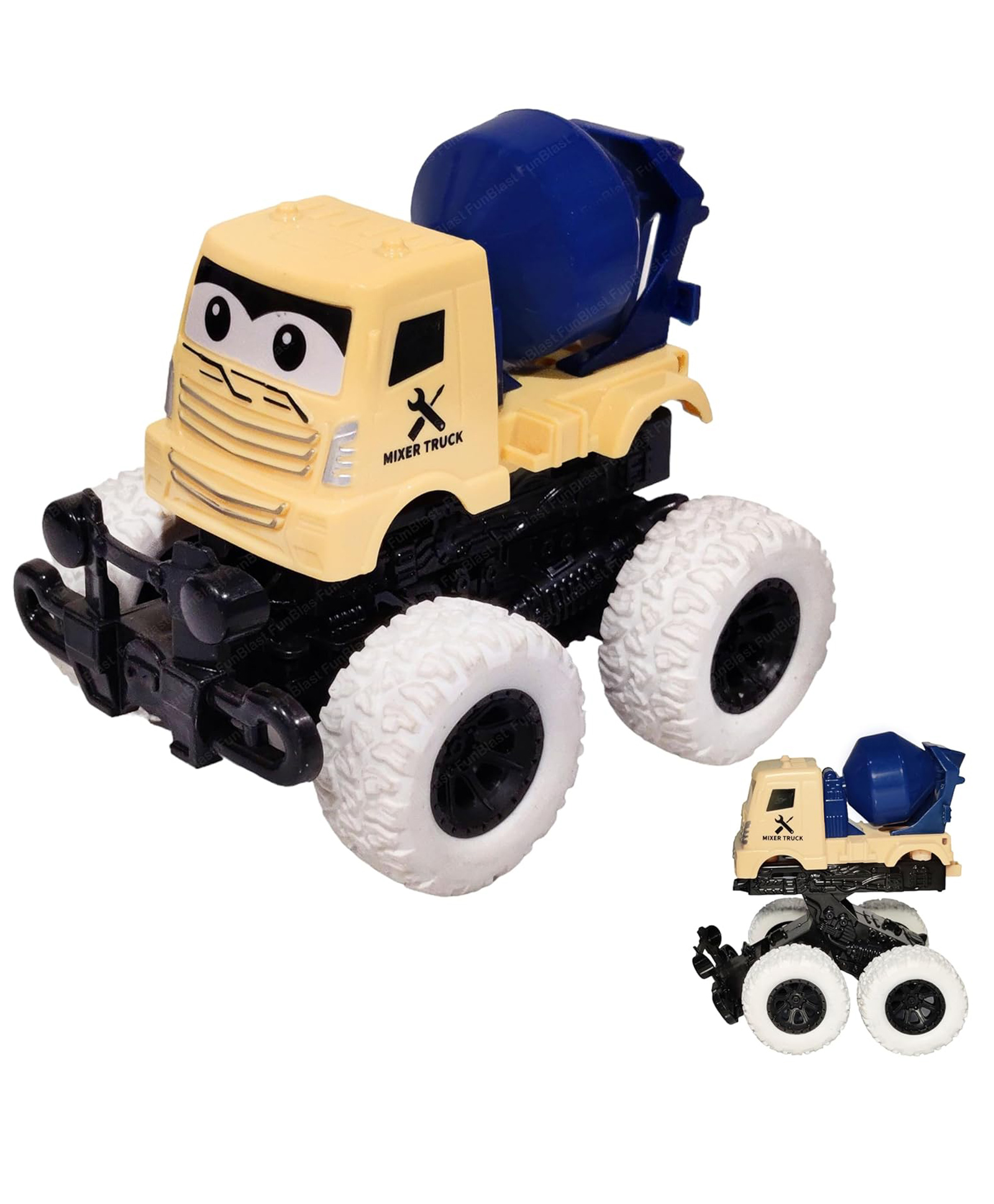 Bunie Friction Powered Cement Mixer Construction Truck Toy for Kids  1 Pc Color May Vary-image-8