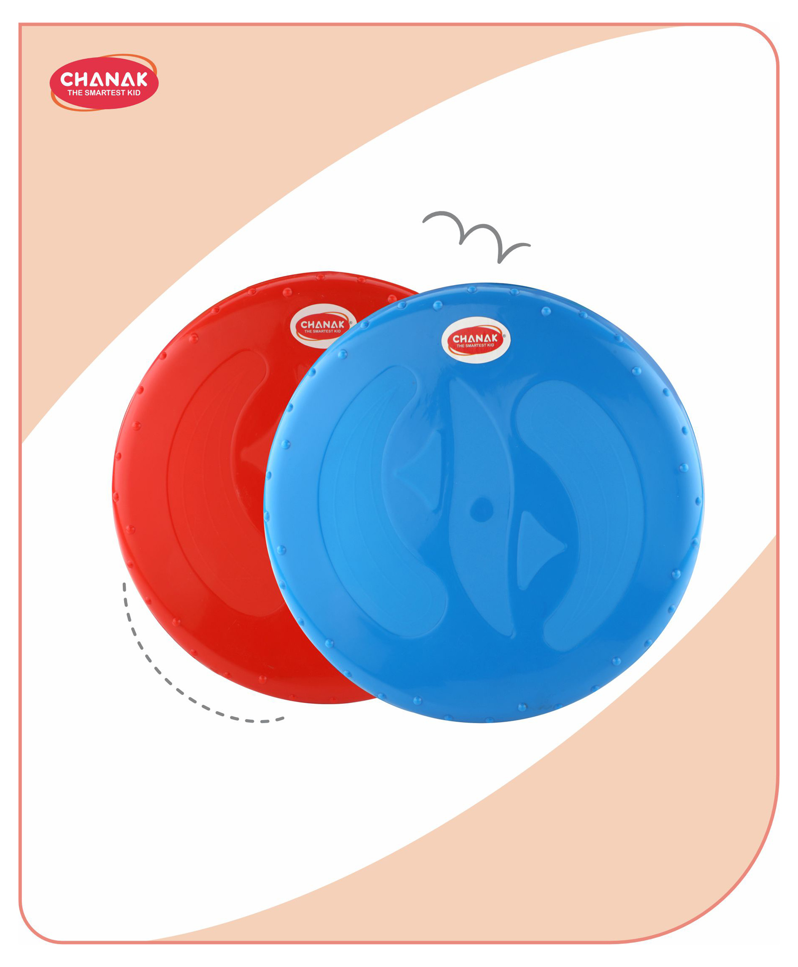 Aditi Toys Flying Disc Frisbee Picnic, Beach, Garden Disc Throwing Sports Outdoor Game for Kids & Adults, Red & Blue Pack of 2-image-38