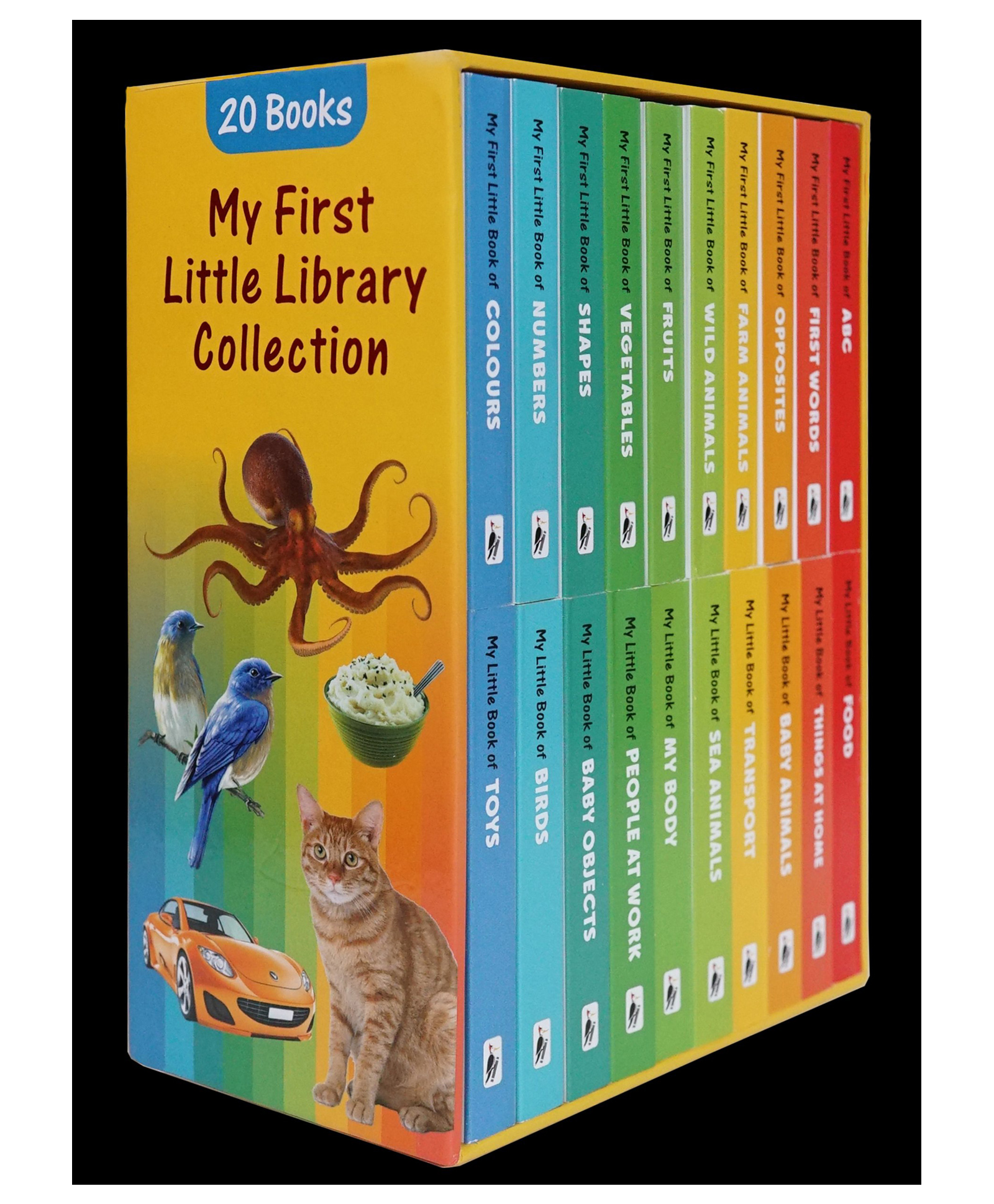 My First Learning Library Collection: Boxset of 20 Board Books Gift Set for Kids-image-7