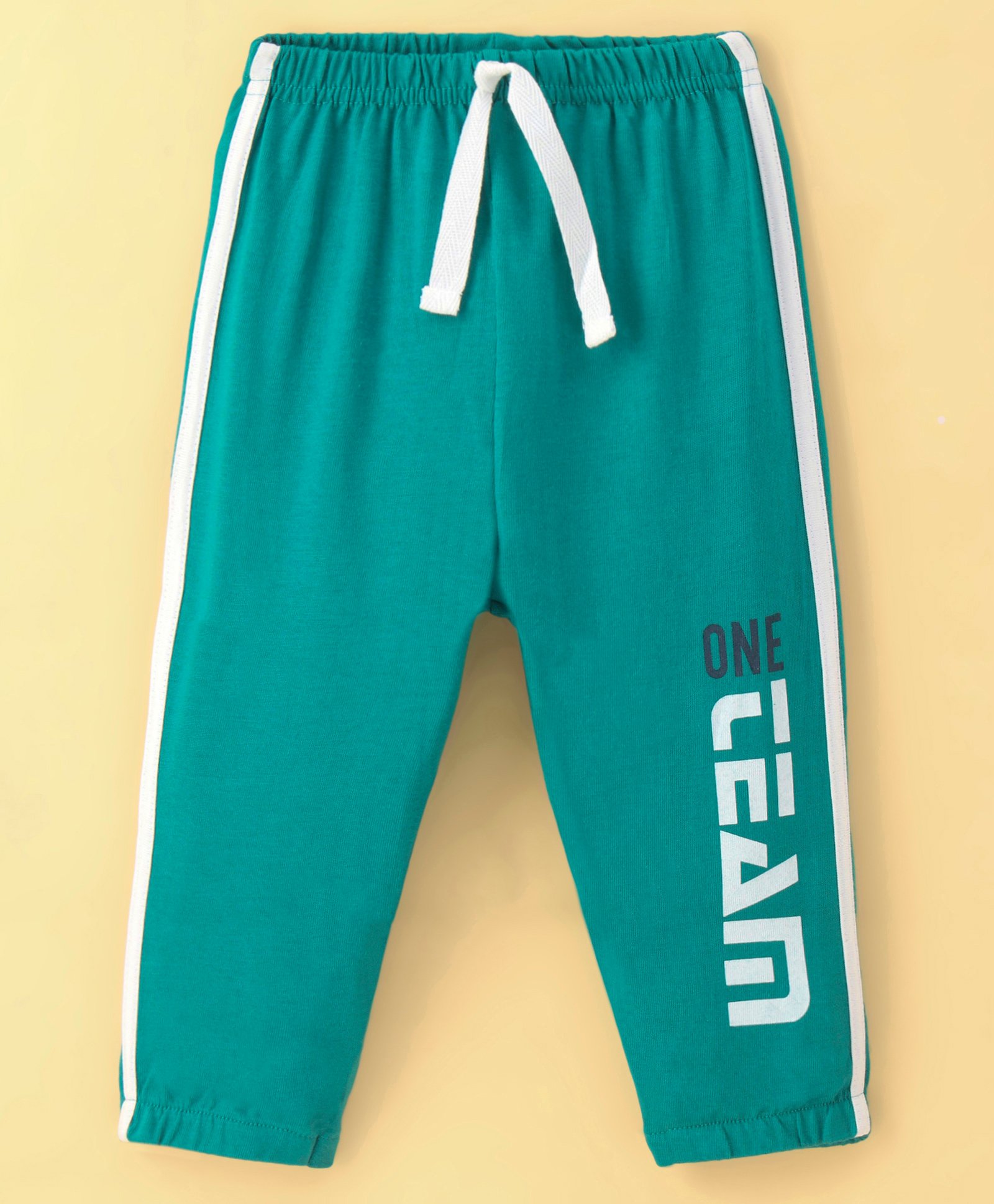 Zero Sinker Knit Full Length Lounge Pant Text Print - Sea Green-picture-10