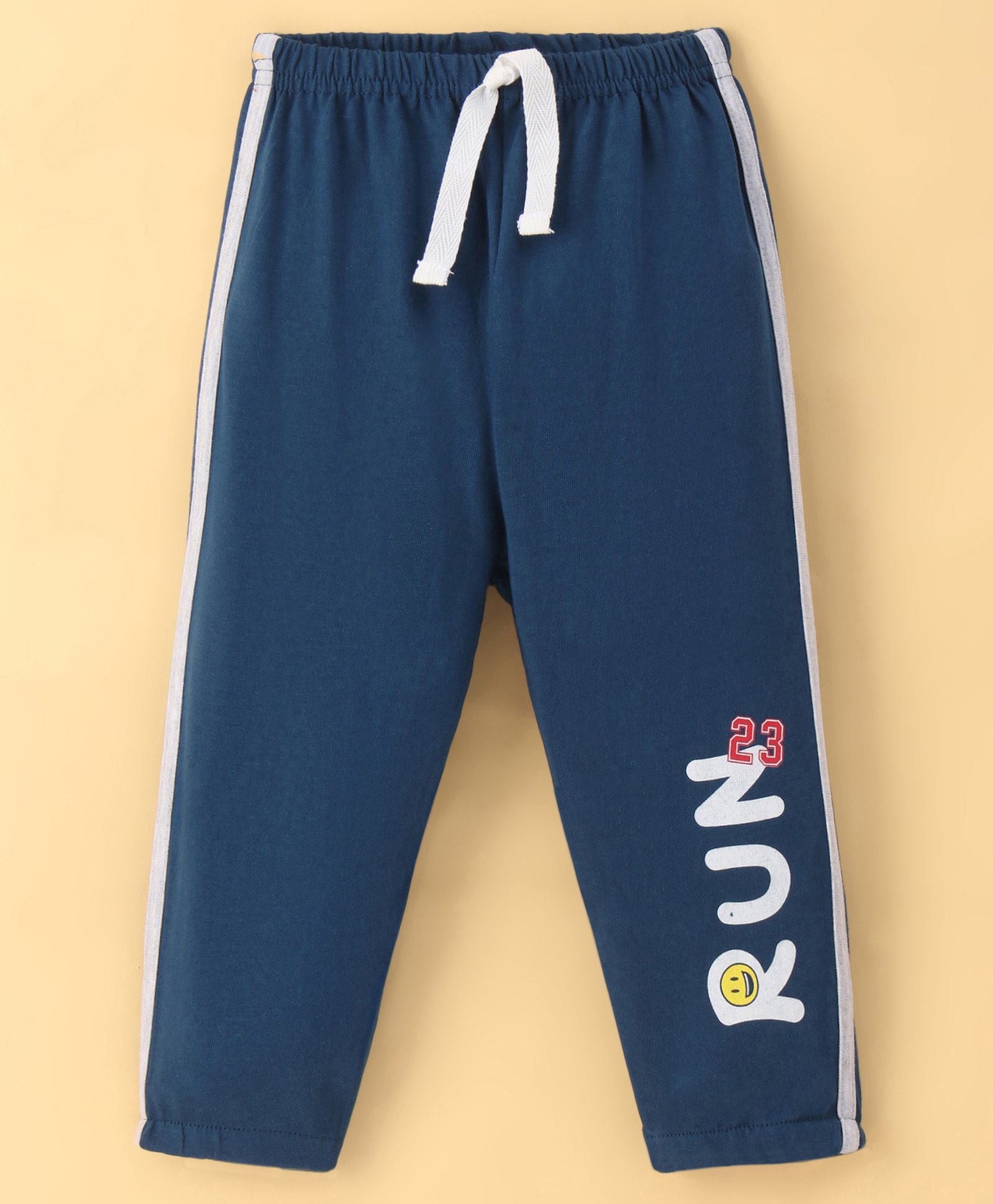Zero Sinker Knit Full Length Lounge Pant Text Print - Navy-picture-16
