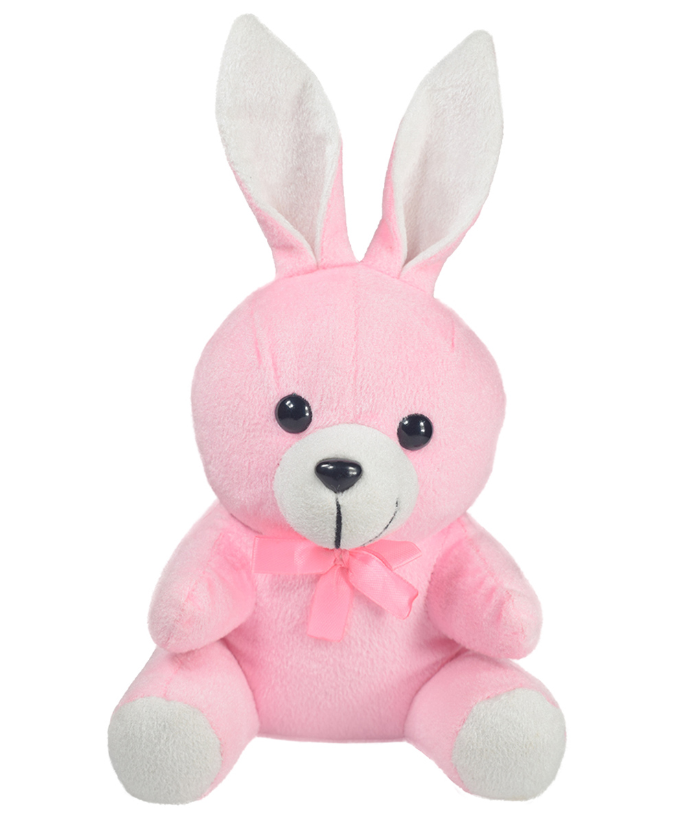 Ultra Super Soft Pink Bunny Teddy Bear Stuffed Animal Toy for Kids Idea for Home and Office Decor Perfect for Gifting on Birthdays Raksha Bandhan Diwali and Special Occasion (Pink) 7 Inches-image-4