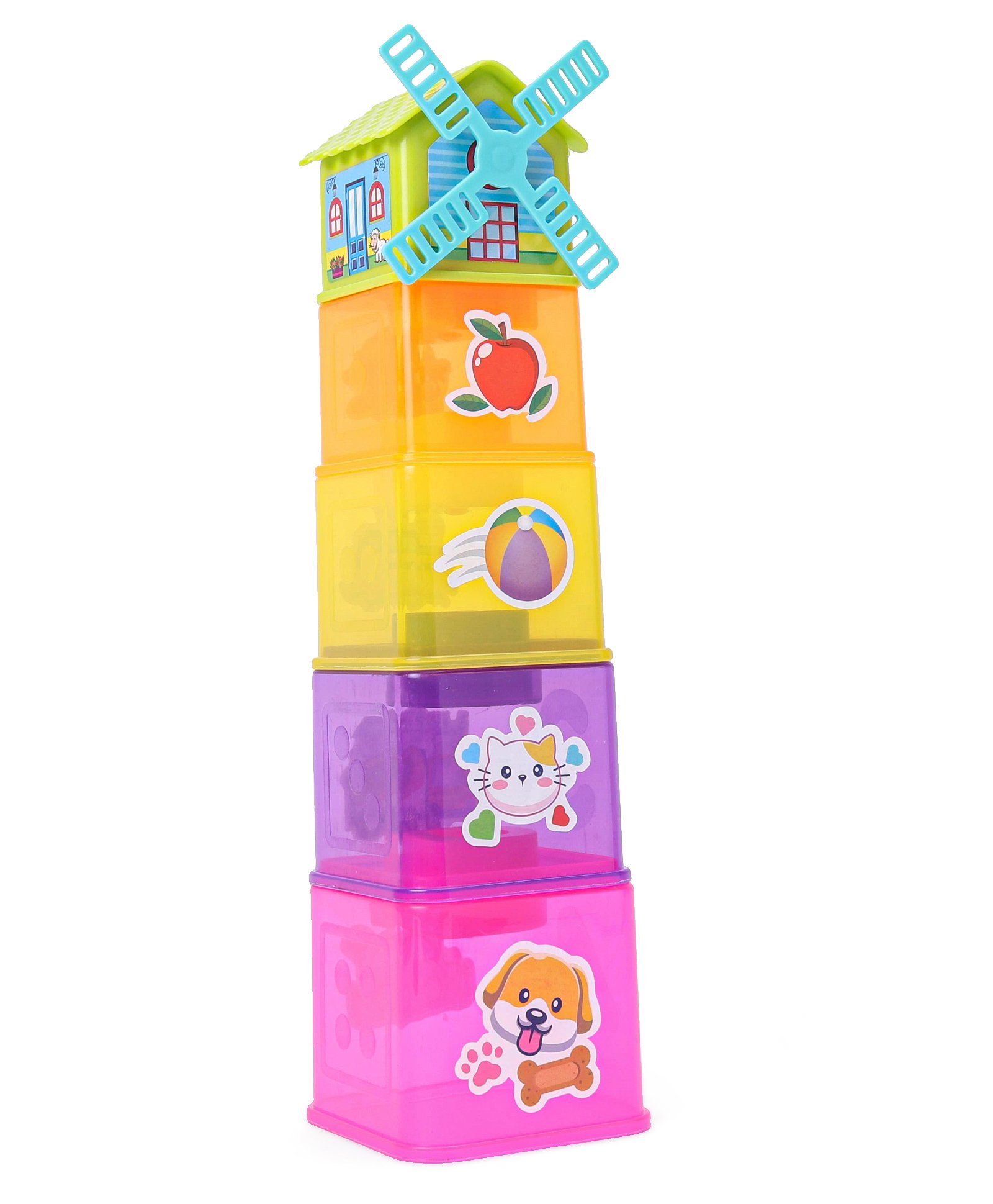 TOYMATE Windmill ABC Tower Stacking Toy - Multicolor-picture-10