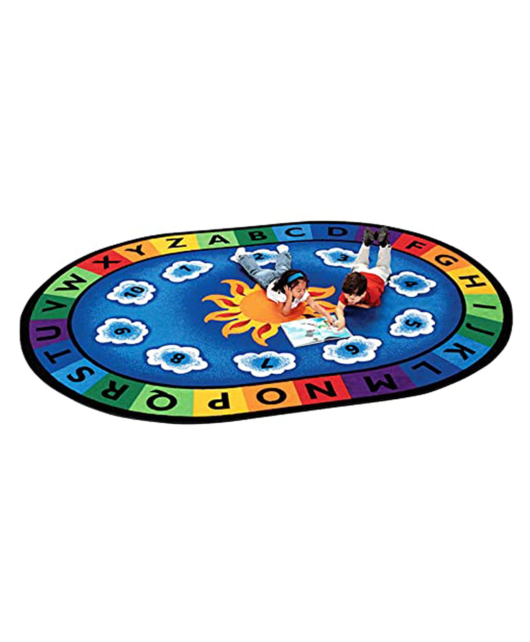 Hop N Play Educational Sunny & Cloudy Soft Area Kids Rug with Vibrant Colours, Non-Slip BackingIdeal for Children's Rooms, Nurseries, and Classrooms-image-19