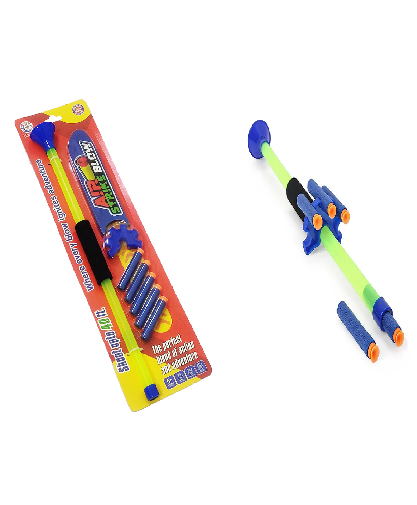 Ratnas Air Strike Blow  Dart Gun  - Blue & Green-image-9