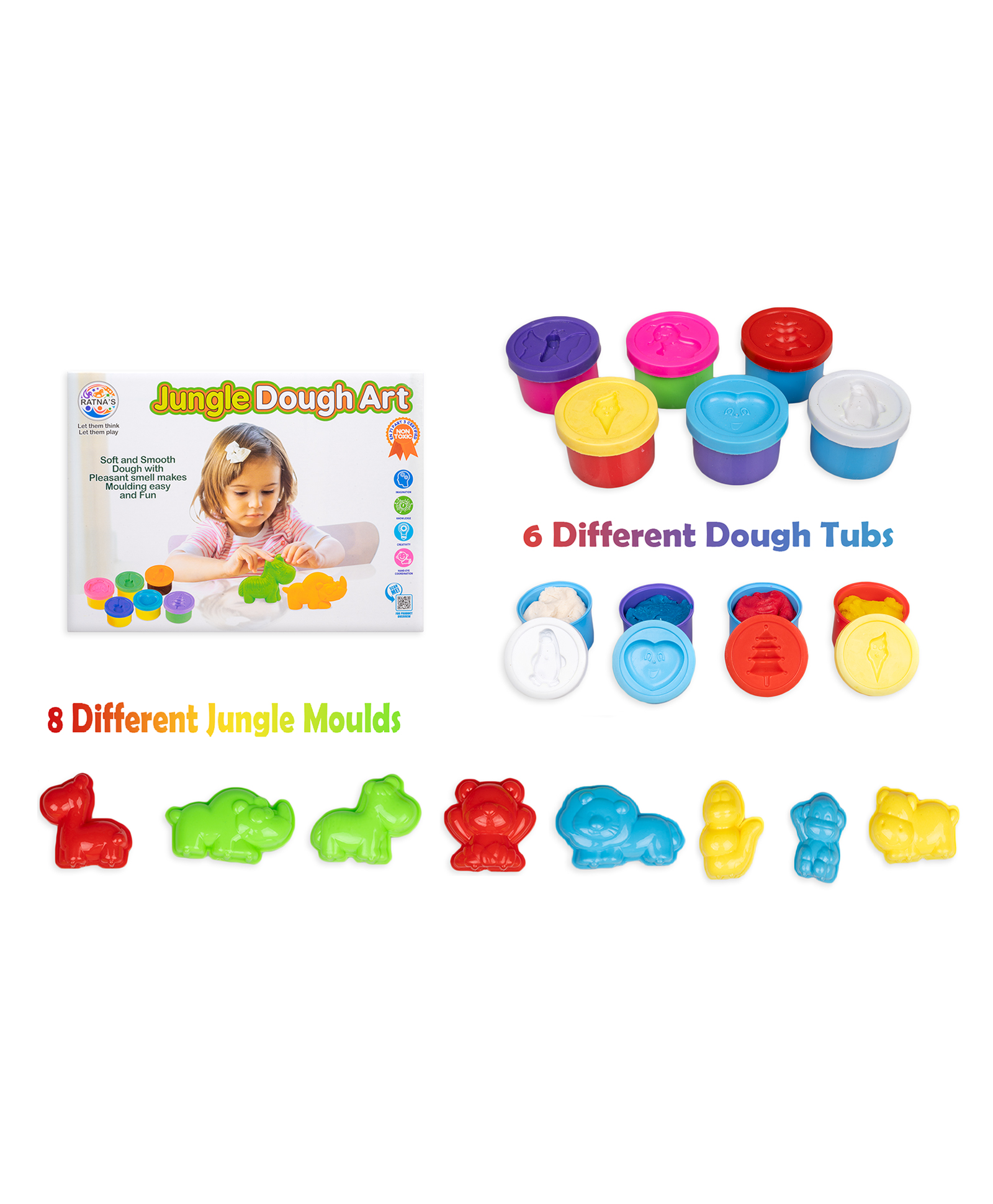 Ratnas Jungle Dough Art - Multicolor-picture-46