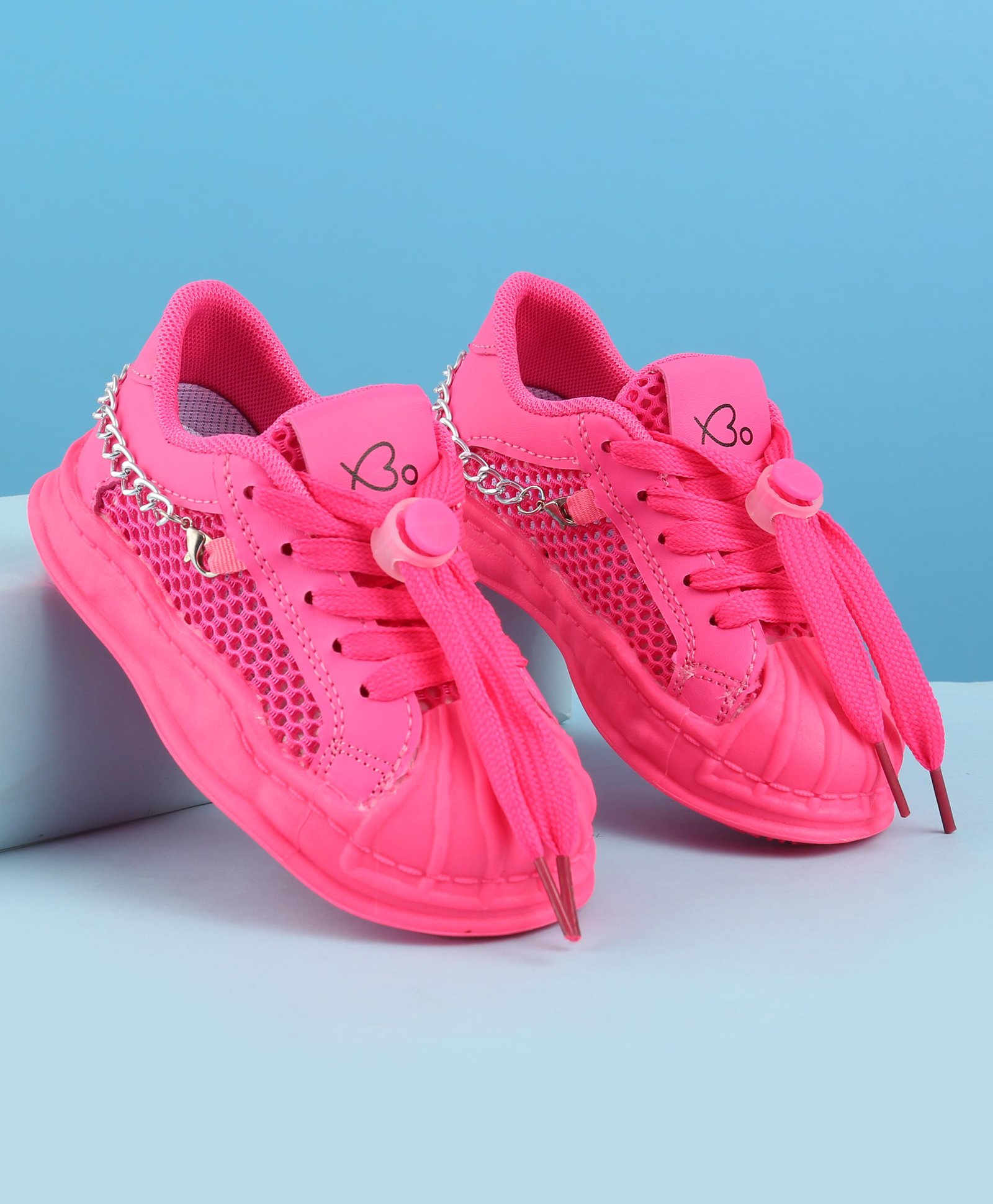Babyoye Lace Ups Casual Shoes -Pink-picture-14