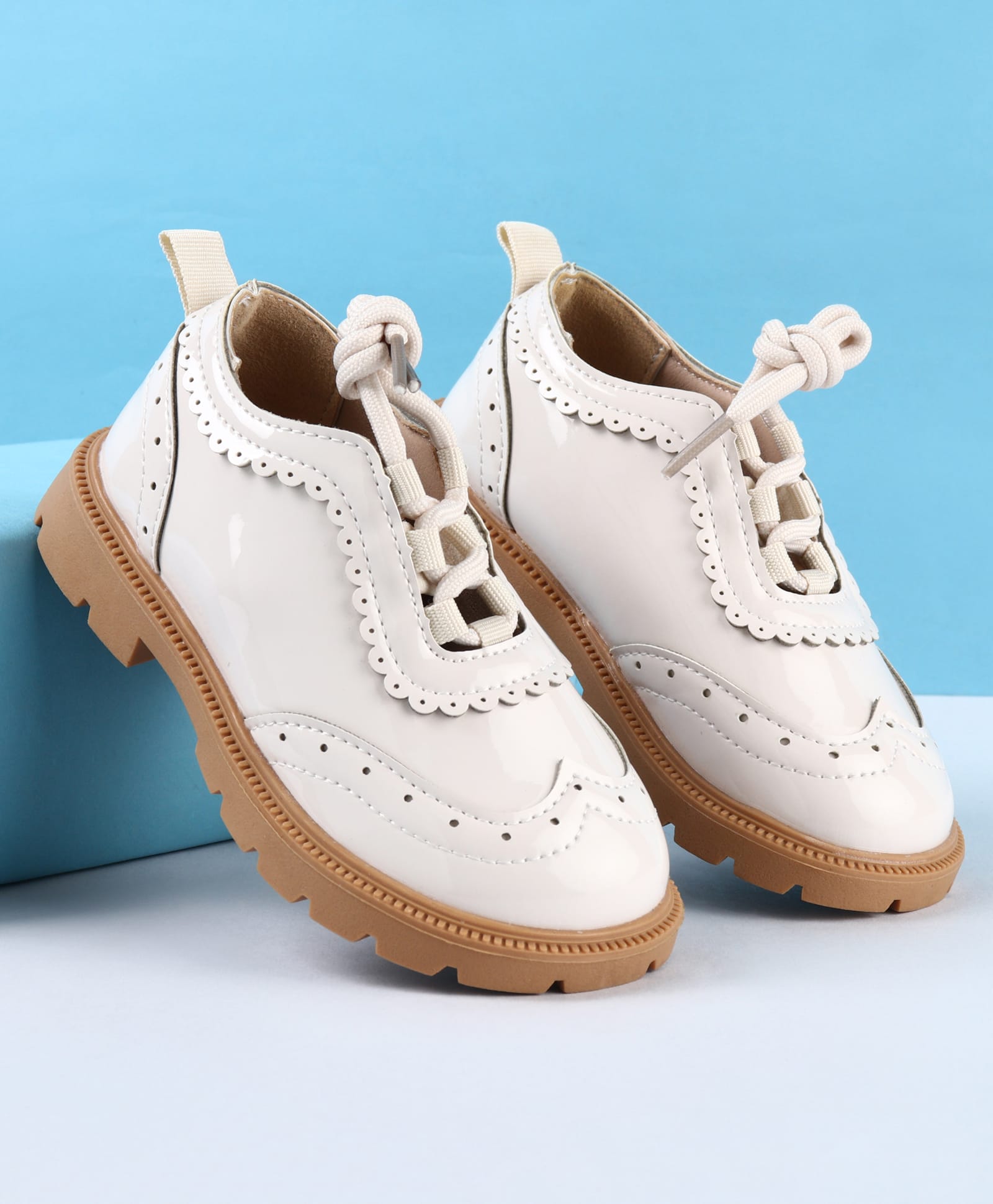 Babyoye Slip On Casual Shoes - Beige-image-7