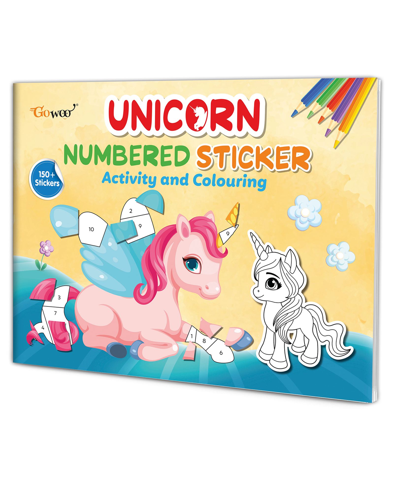 Space Numbered Sticker Activity and Colouring book for age 3+ Kids : Educational sticker book for young learners, Fun sticker adventure book, Creative coloring book for children, Activity book for kids with over 150+ stickers-image-39