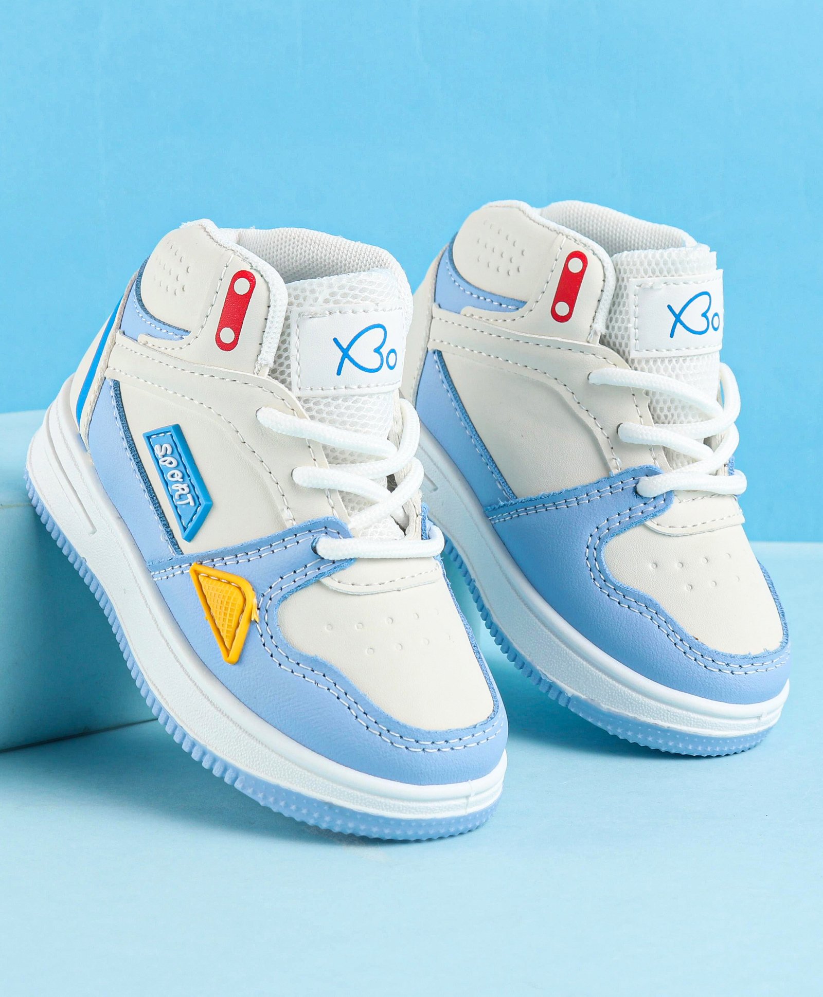 Babyoye Lace Up Casual Shoes - Blue-picture-14