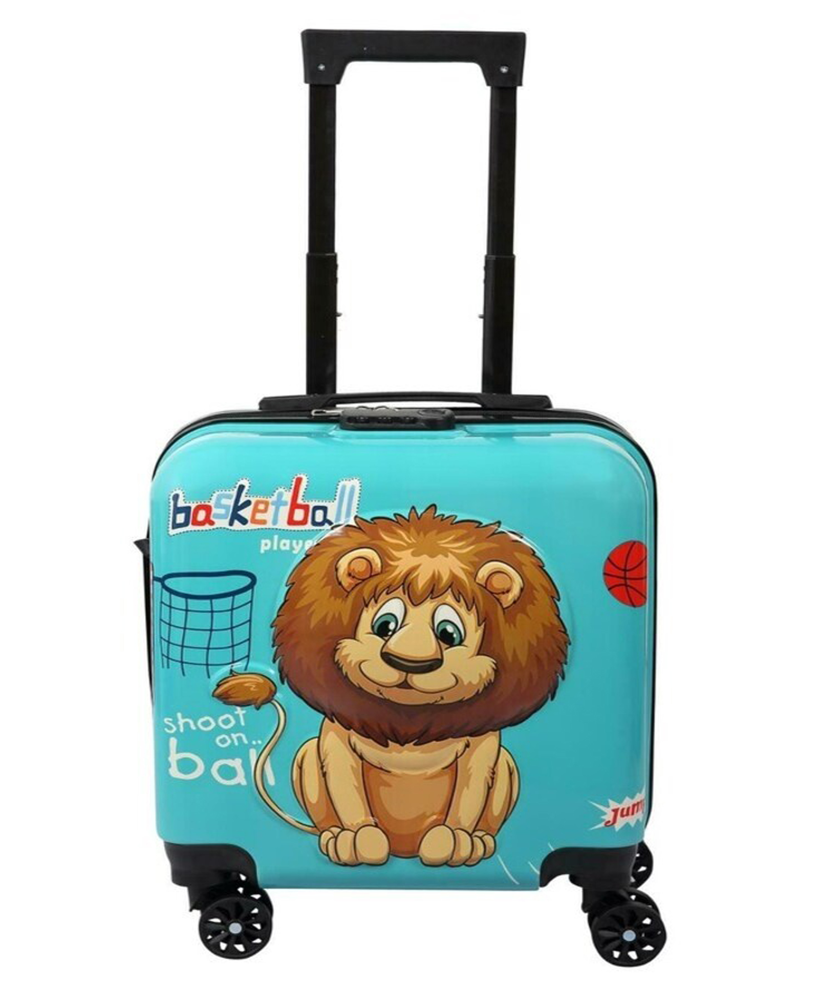 Navrangi Cartoon Animal Kids Suitcase on Wheels 3D Trolley Luggage Travel Carry Ons Rolling Luggage Case Cute Children Gift-image-8
