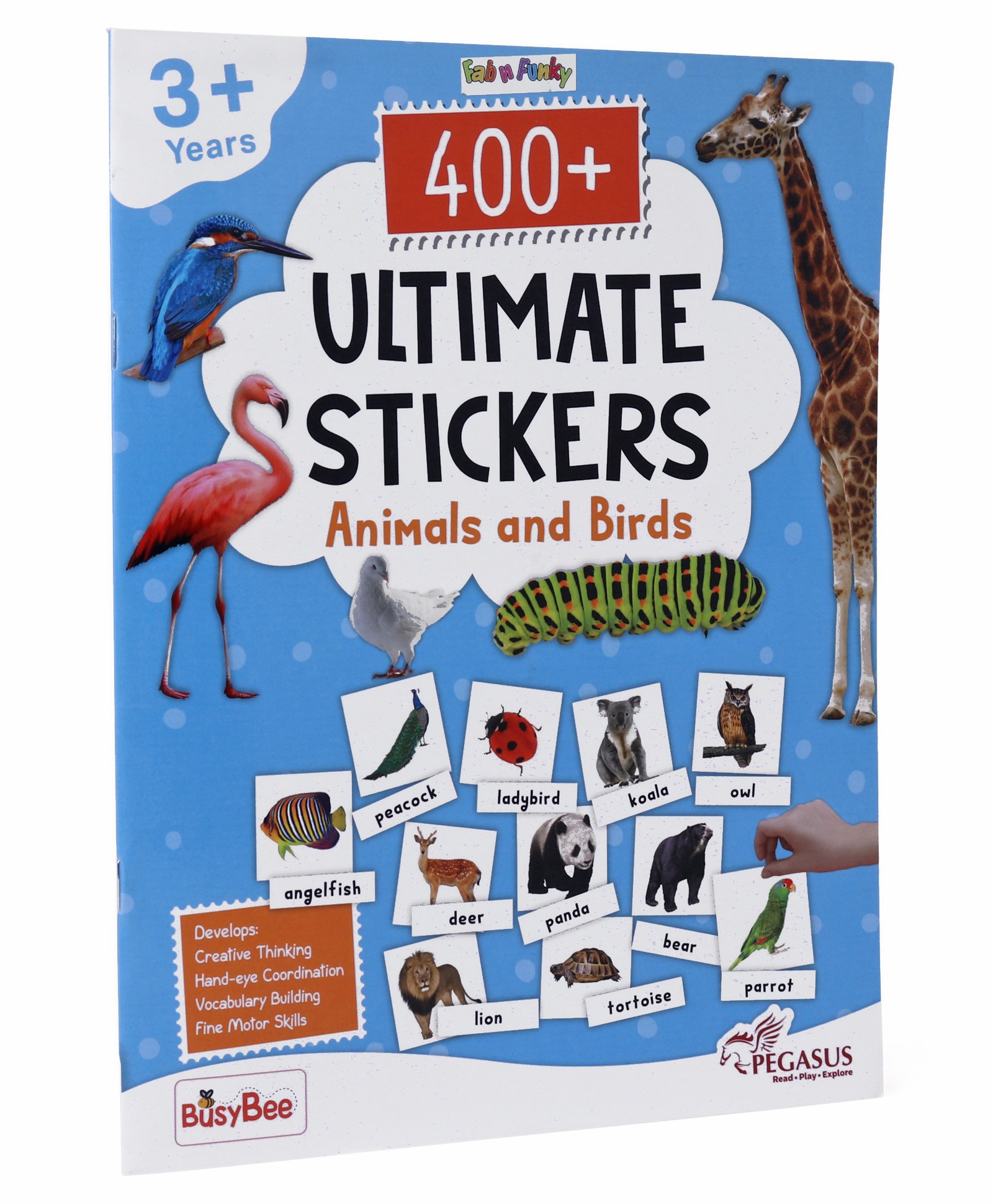 400+ Ultimate Animals and Birds Stickers Book  - English