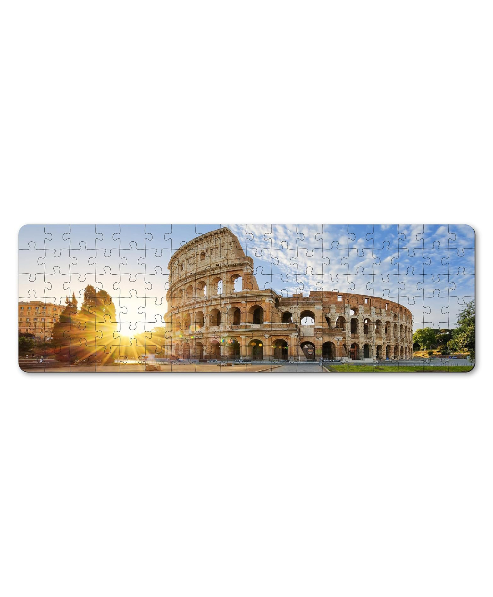 minileaves Mini Leaves Panorama View Wooden Puzzle, Colosseum Rome Italy, 108 Pieces, Multicolour, Premium Puzzle Box, Family Entertainment Game-picture-15