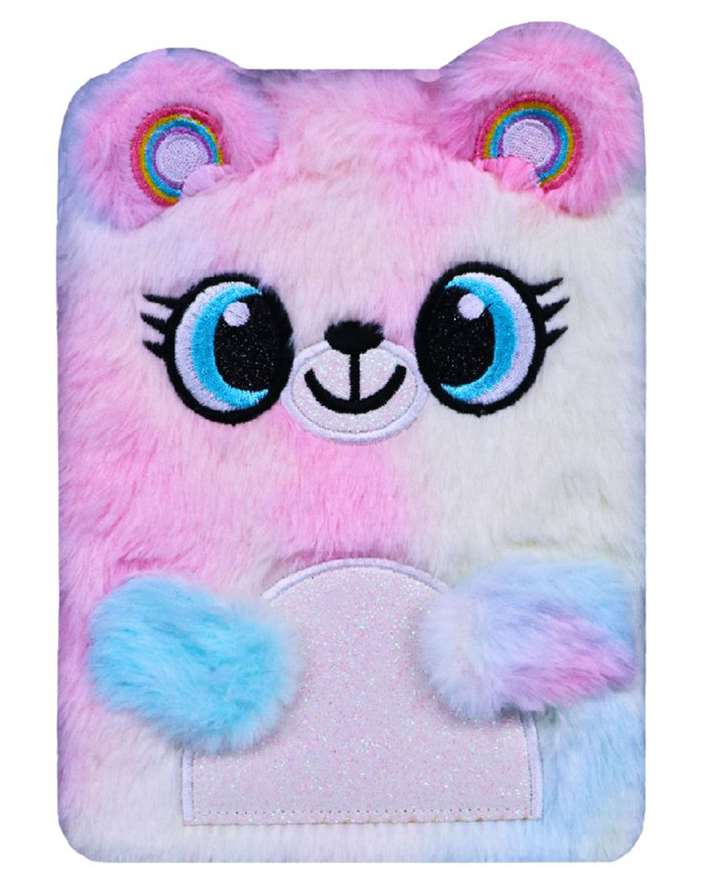 Smily Kiddos Fluffy Note Book Teddy Bear- Multicolor-image-16
