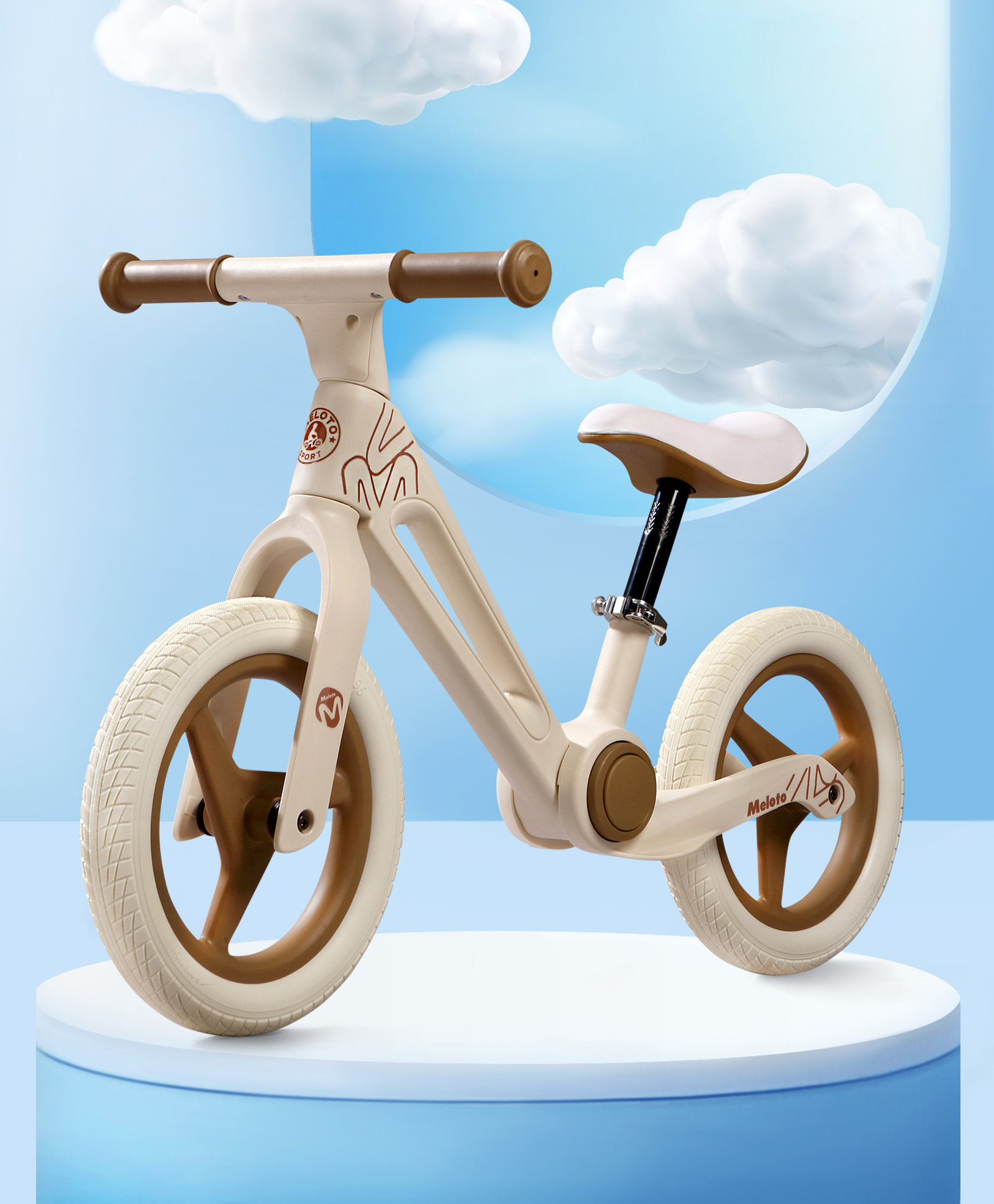 Nylon One Click Folding Bike with Wheel Bearing Rotation & Rotatable Handlebar - Khaki-image-20