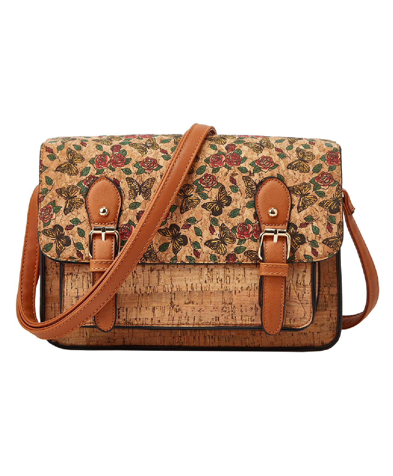 SYGA Women's One-shoulder cross-body bag summer large-capacity printed bag retro literary and national style (IRIS)-image-10