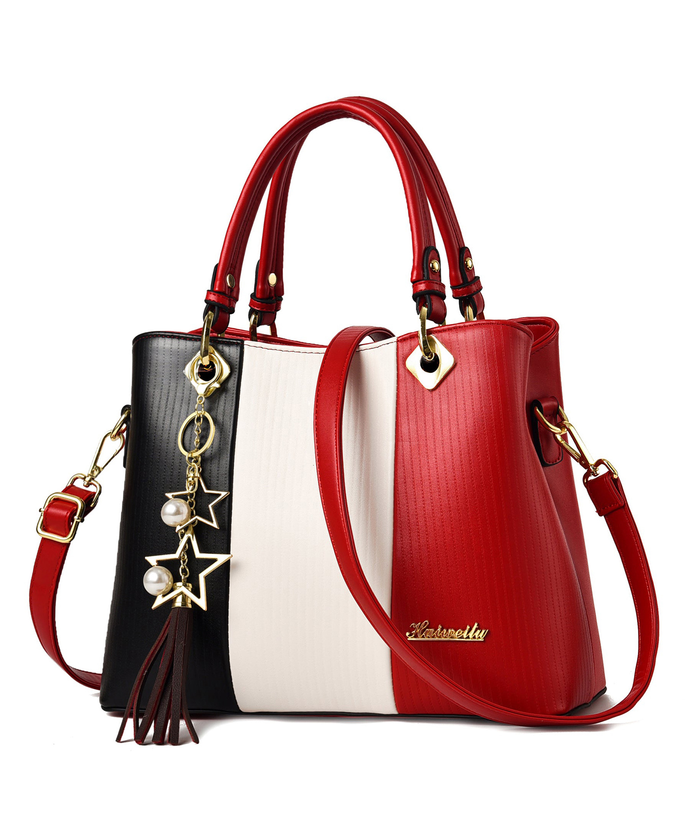 SYGA Handbags for Women with Multiple Internal Pockets in Pretty Color Combination, Women's Satchel Handbag(RED)-picture-16