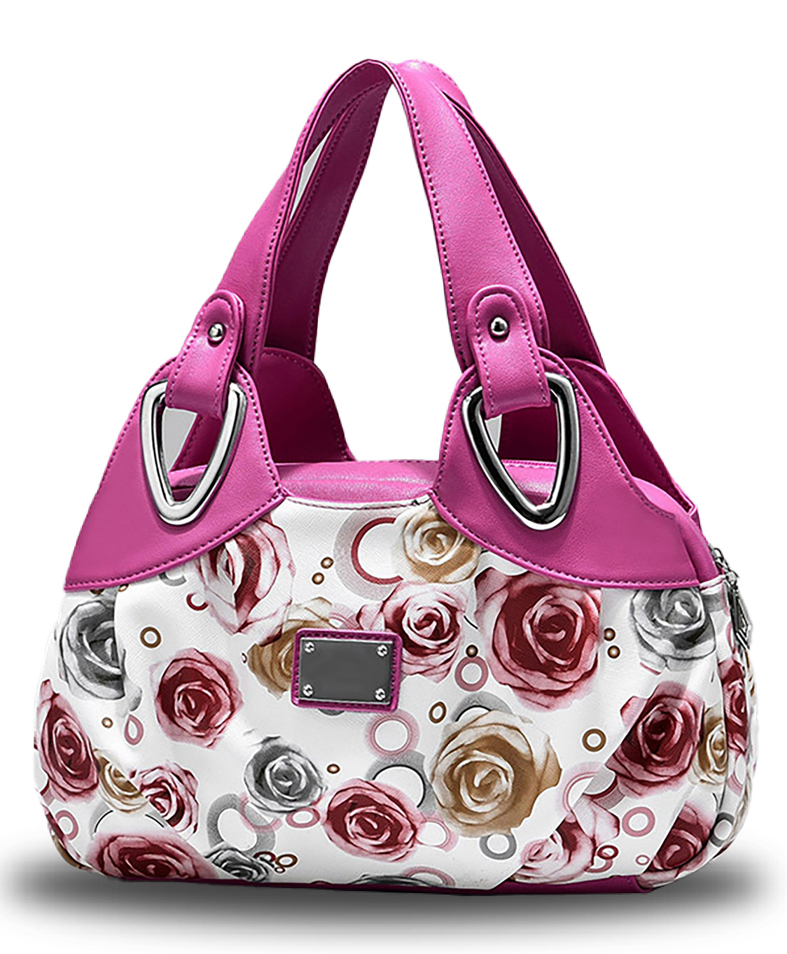 SYGA Women's Printed PU Leather Hobo Bag, Multiple Colors and Patterns, Crossbody Shoulder(ROSE RED ROSE)-picture-15
