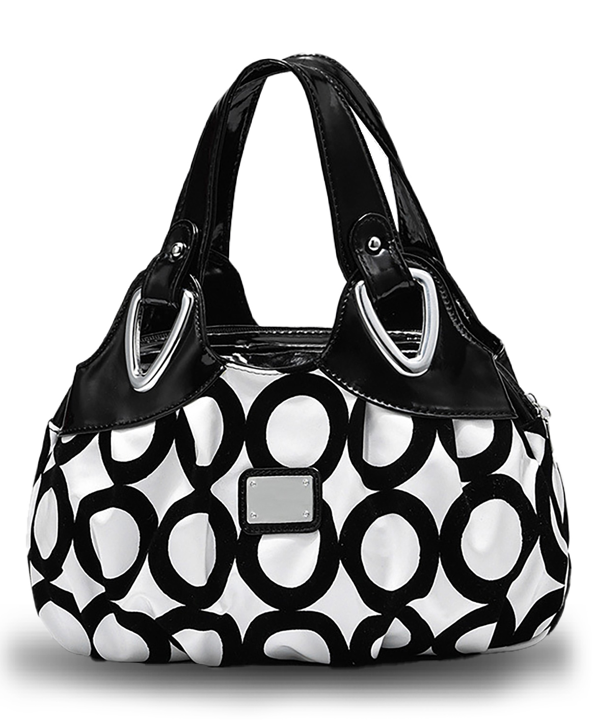 SYGA Women's Printed PU Leather Hobo Bag, Multiple Colors and Patterns, Crossbody Shoulder(CIRCLE PATTERN)-image-40