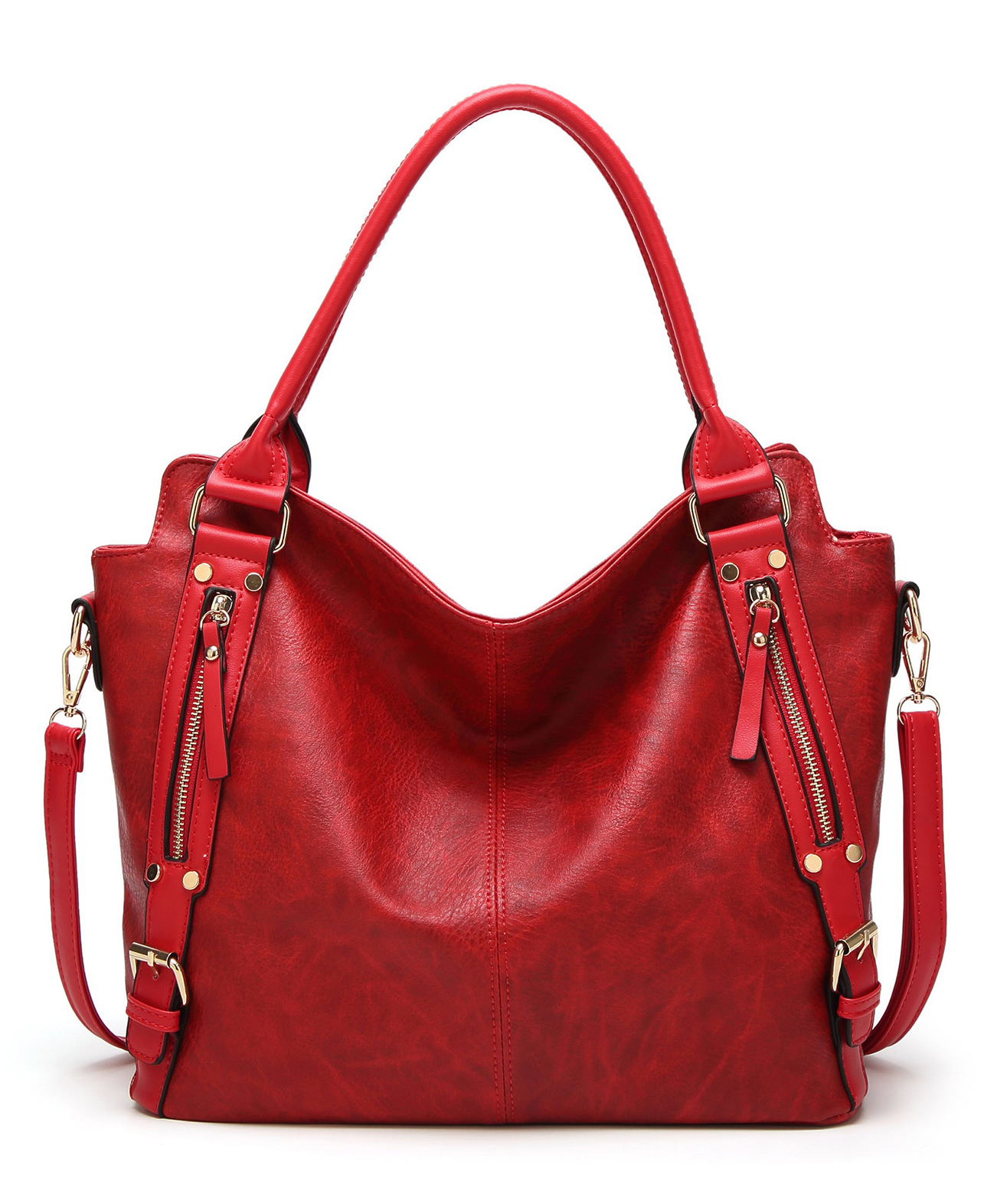 SYGA Women's Tote Bag, Large Capacity, Crossbody or Shoulder Style(Red)-image-45