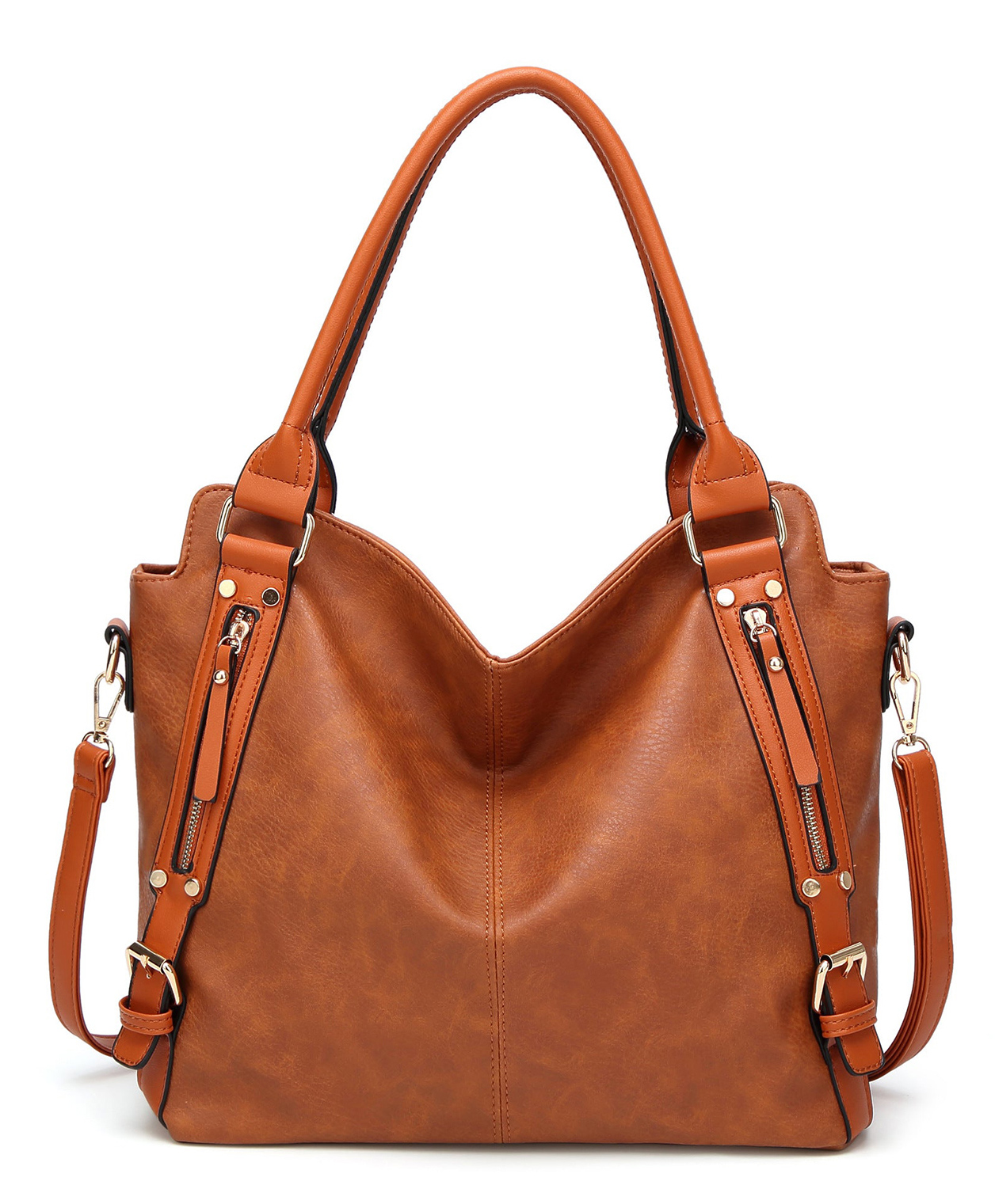 SYGA Women's Tote Bag, Large Capacity, Crossbody or Shoulder Style(Brown)-picture-17