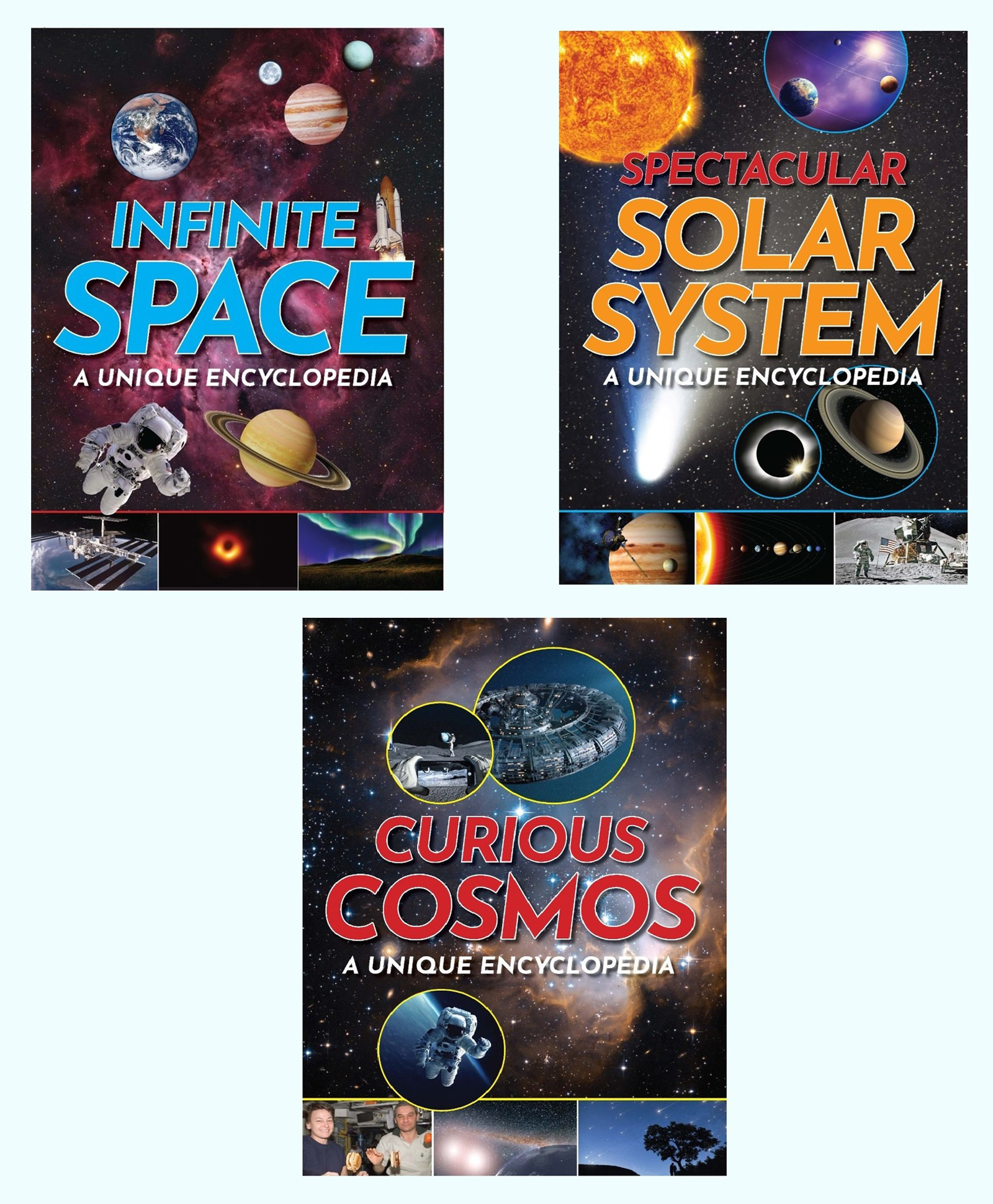 Unique Encyclopedia Combo Pack of 3 Infinite Space Curious Cosmos & Spectacular Solar System - English-image-11