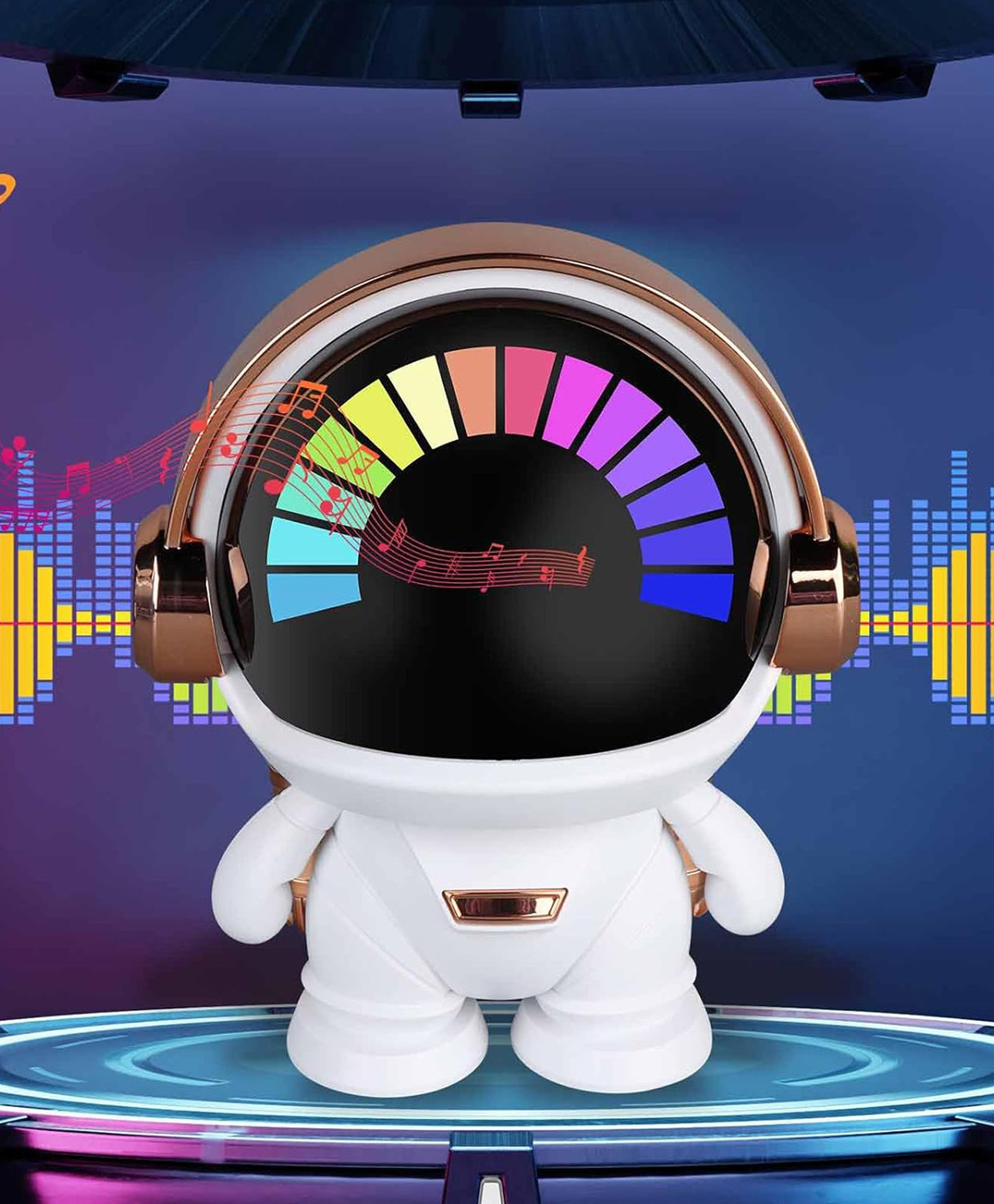 AKN TOYS Space Robot Sound, Compact Astronaut Smart Bluetooth Speaker-image-31