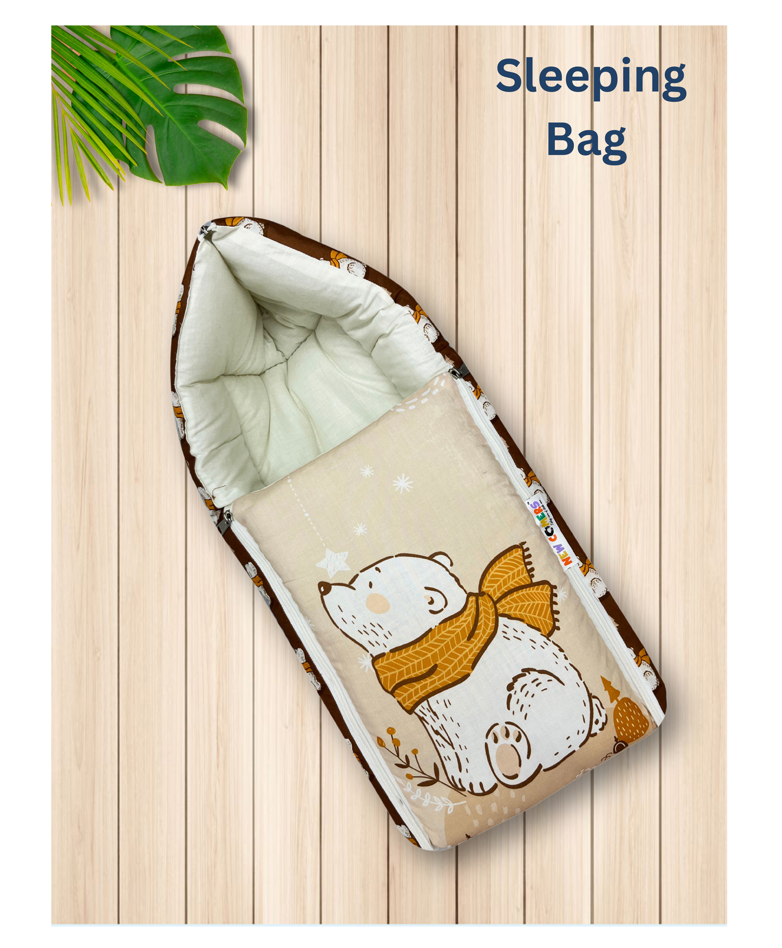 NEW COMER 3 in 1 Baby Bed Sleeping Bag & Carry Nest Infant Portable Bassinet for Baby Carrying-brown-image-22