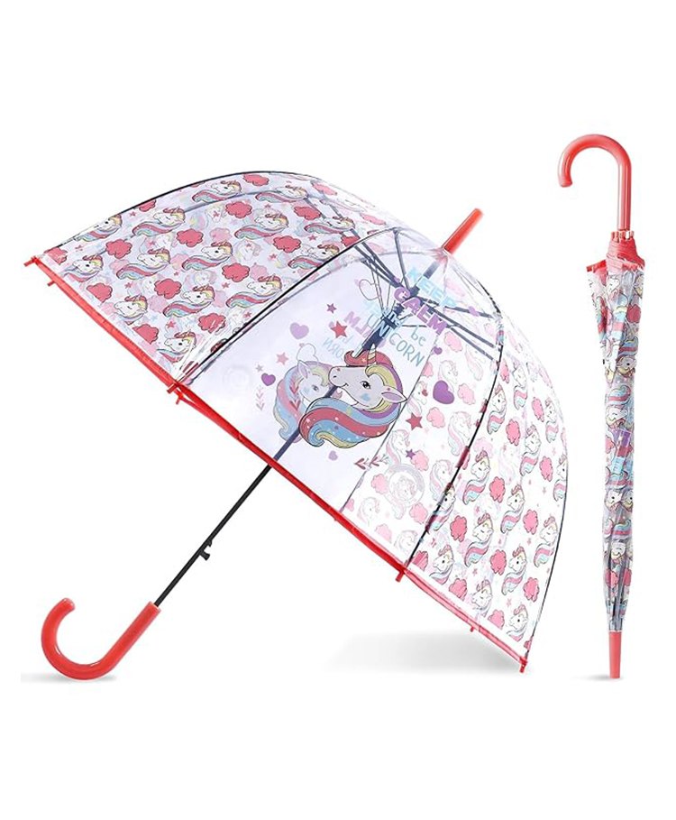 CHAATEWALA Born To Be A Unicorn Text & Unicorn Printed Umbrella - Multi Colour-picture-15