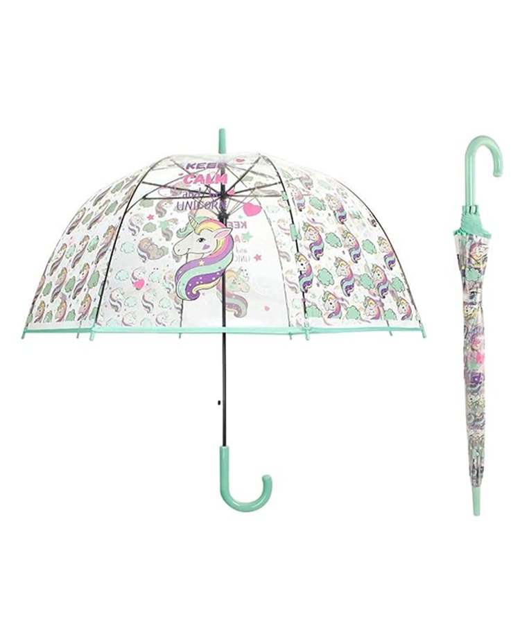 CHAATEWALA Born To Be A Unicorn Text & Unicorn Printed Umbrella - Multi Colour