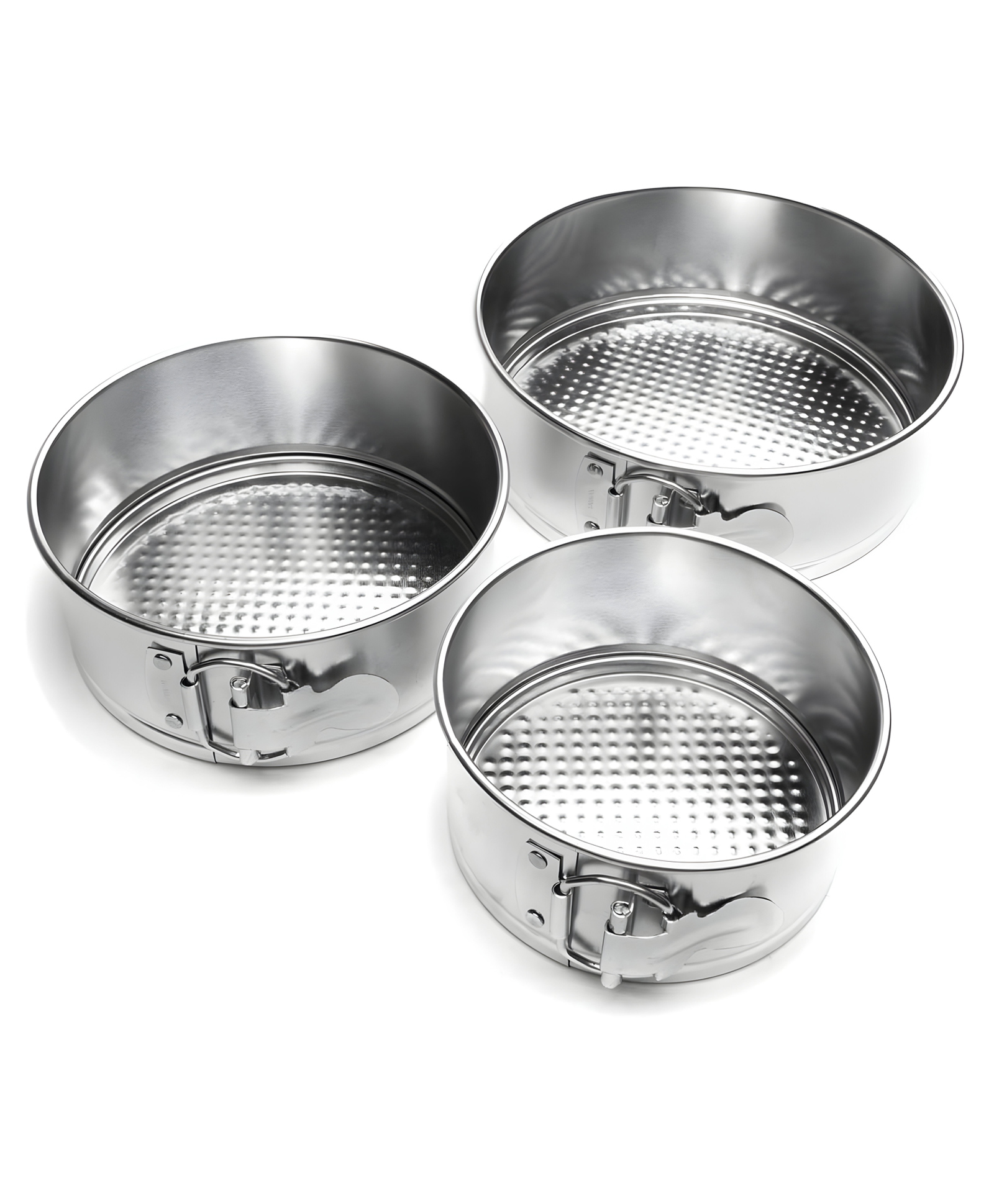 COZY VIBES Mini Springform Pan Set, Tin-Plated Steel - PACK OF 3 - COLOR MAY VARY-image-8