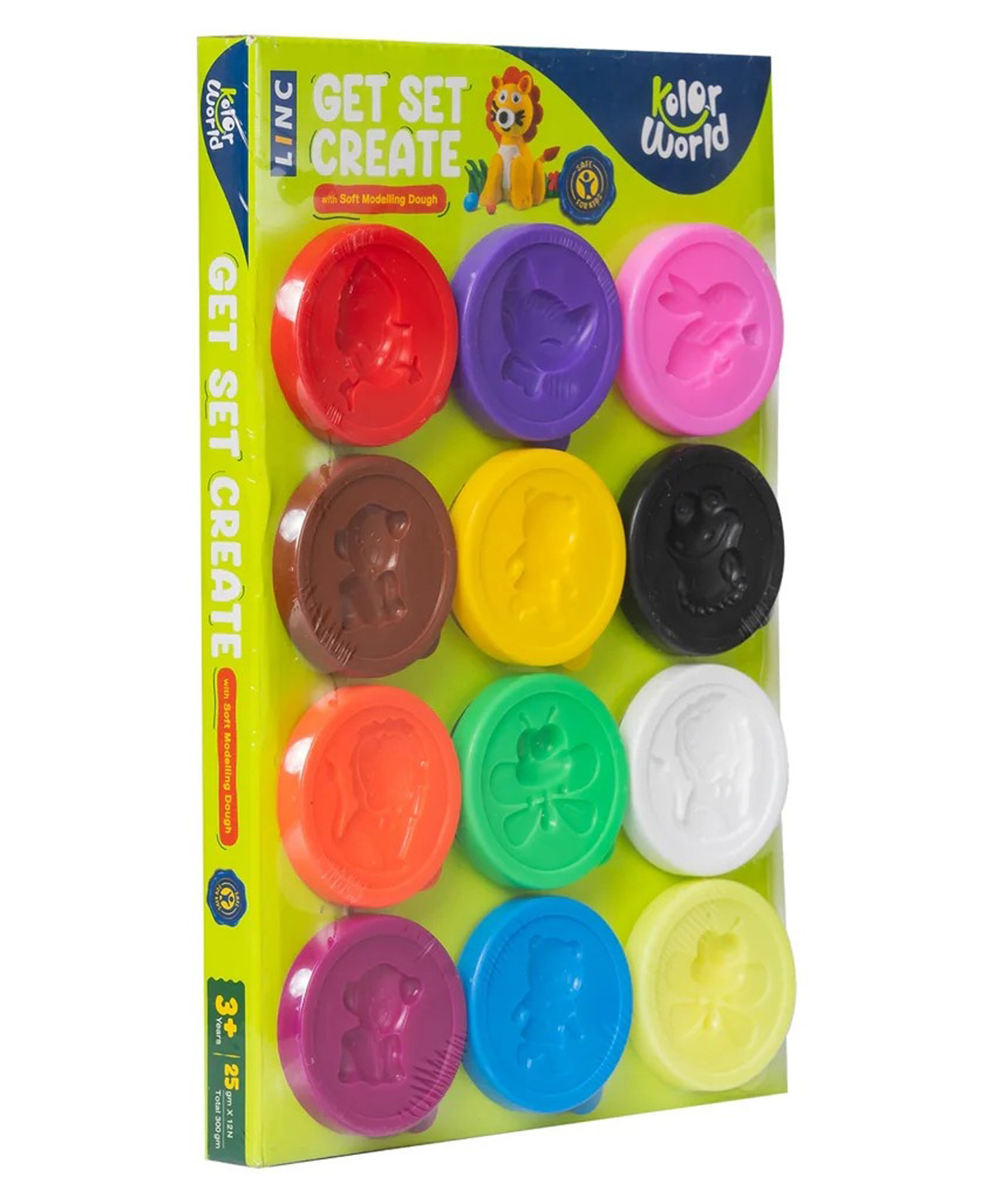 Linc Kolor World Dough Modeling Dough 25 g , 12 Colors-picture-28