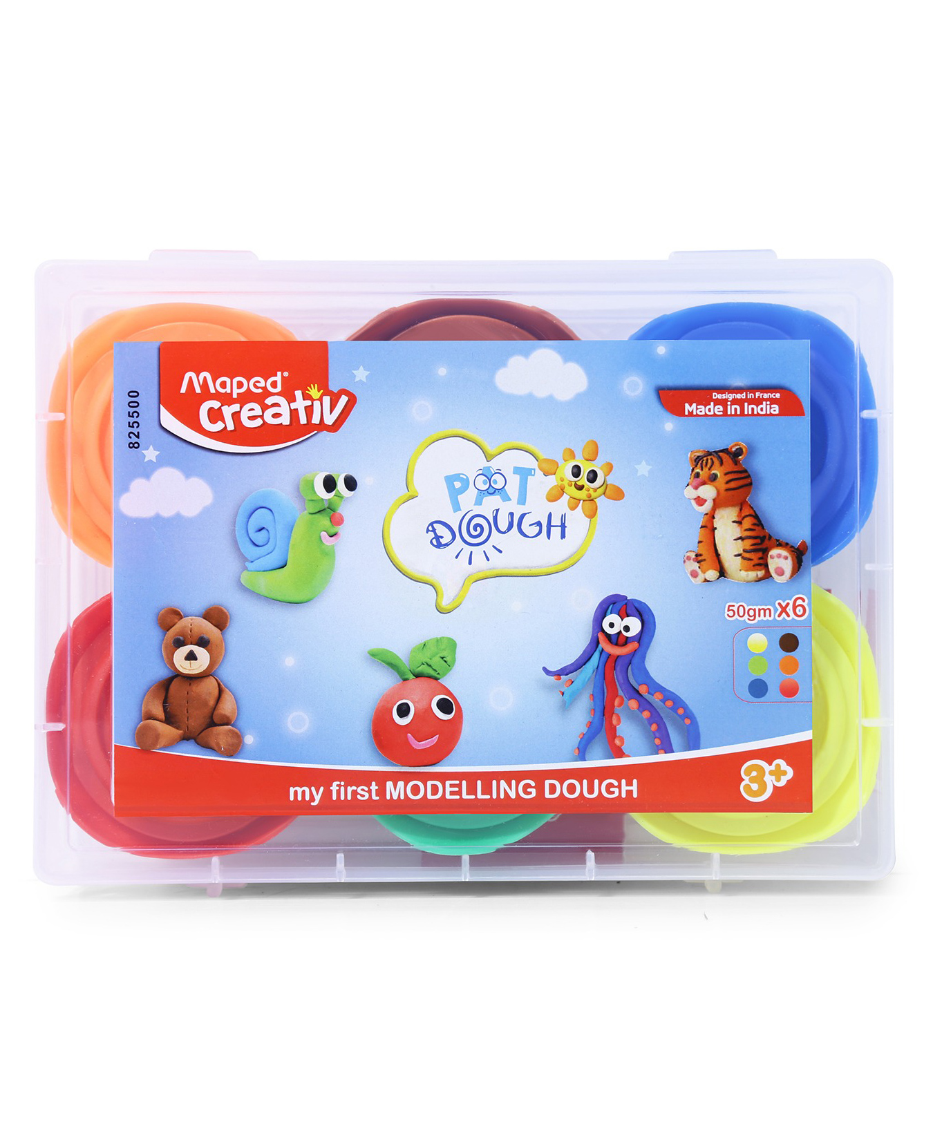 Maped Color'Peps Modelling Dough  Set of 6 - 50 g Each-picture-37